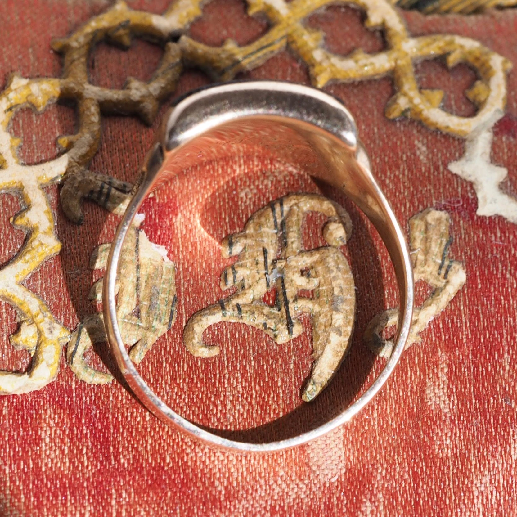 Antique Victorian 10k Gold Onyx Signet Ring