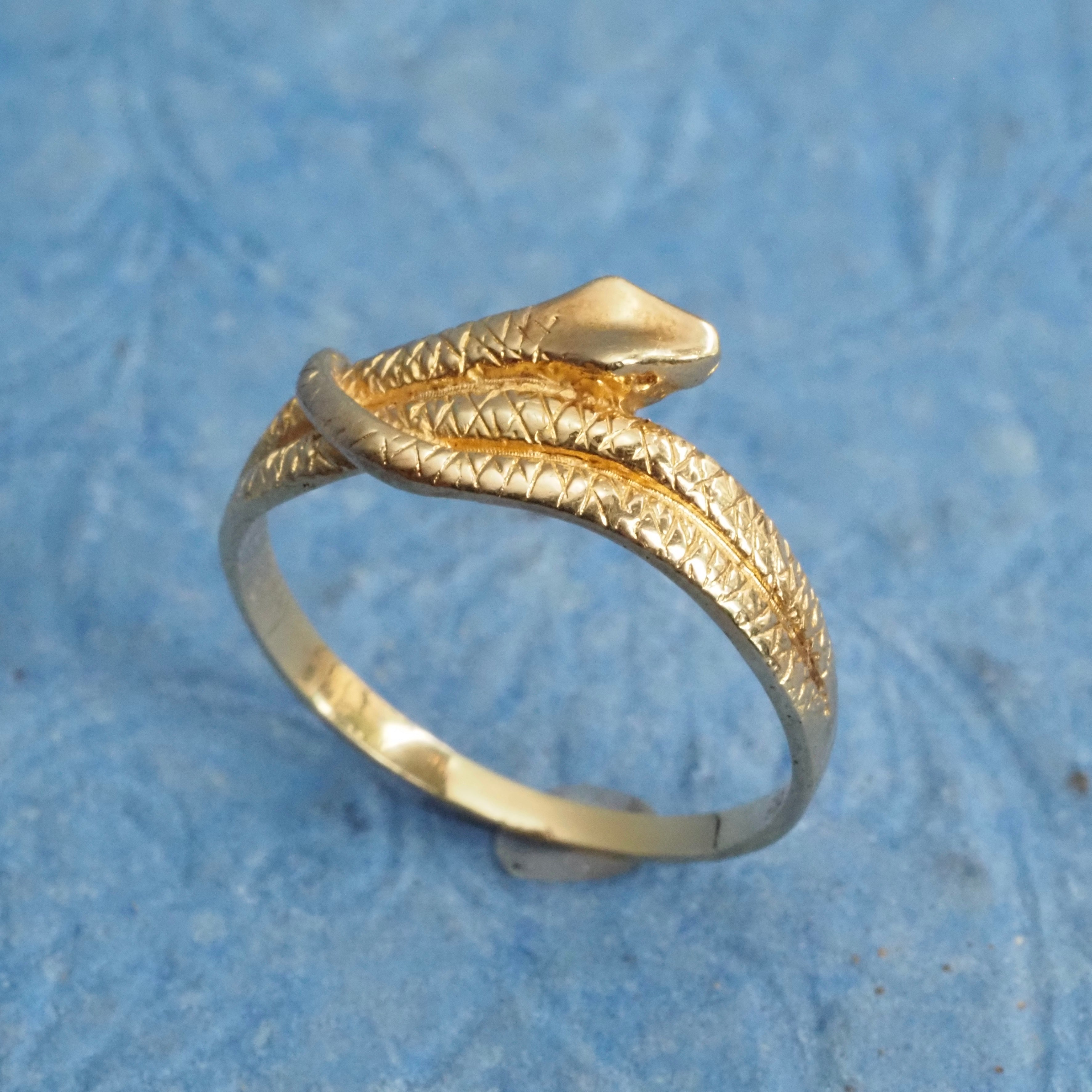 Vintage Snake 14k Gold Ring