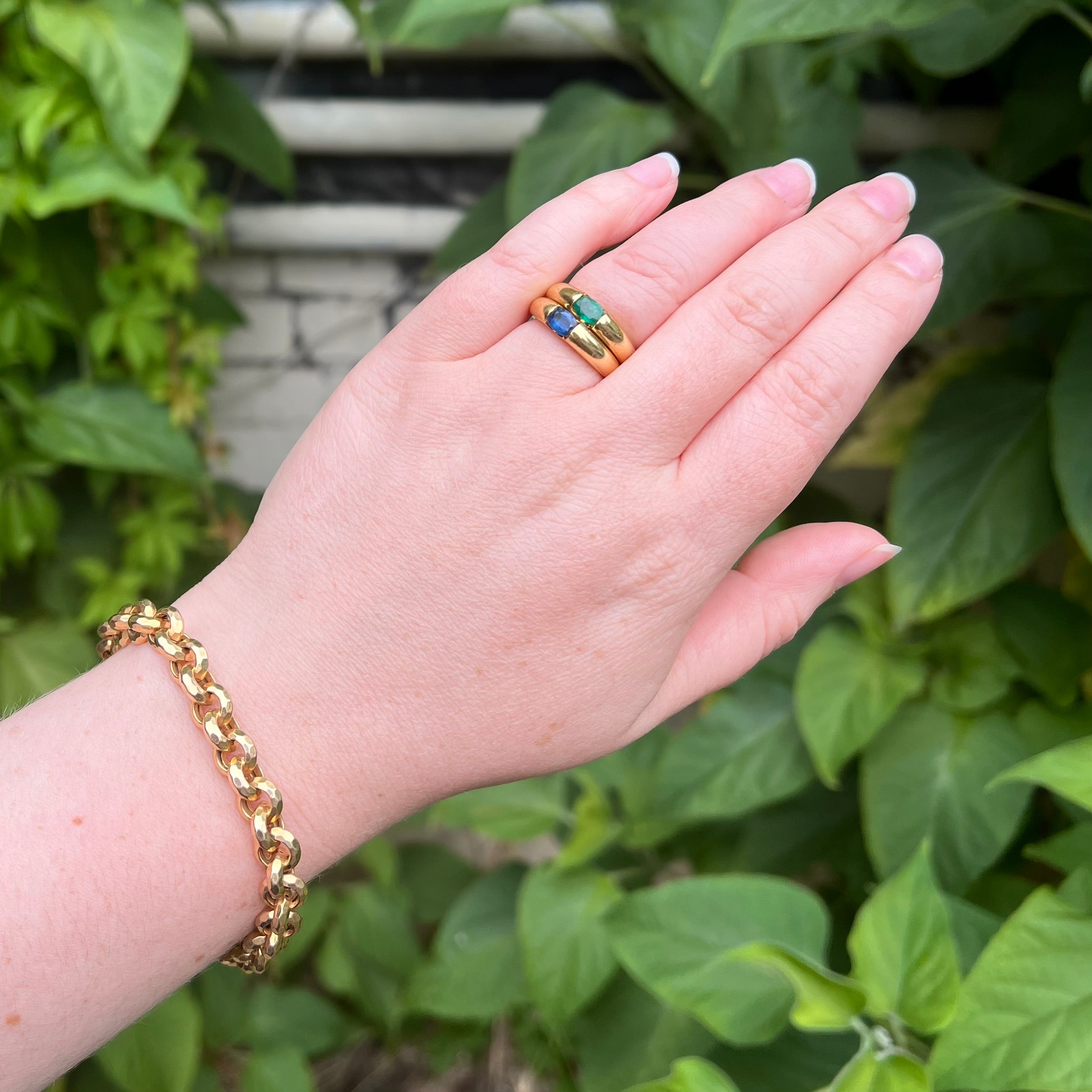Vintage 18k Gold Sapphire Ring