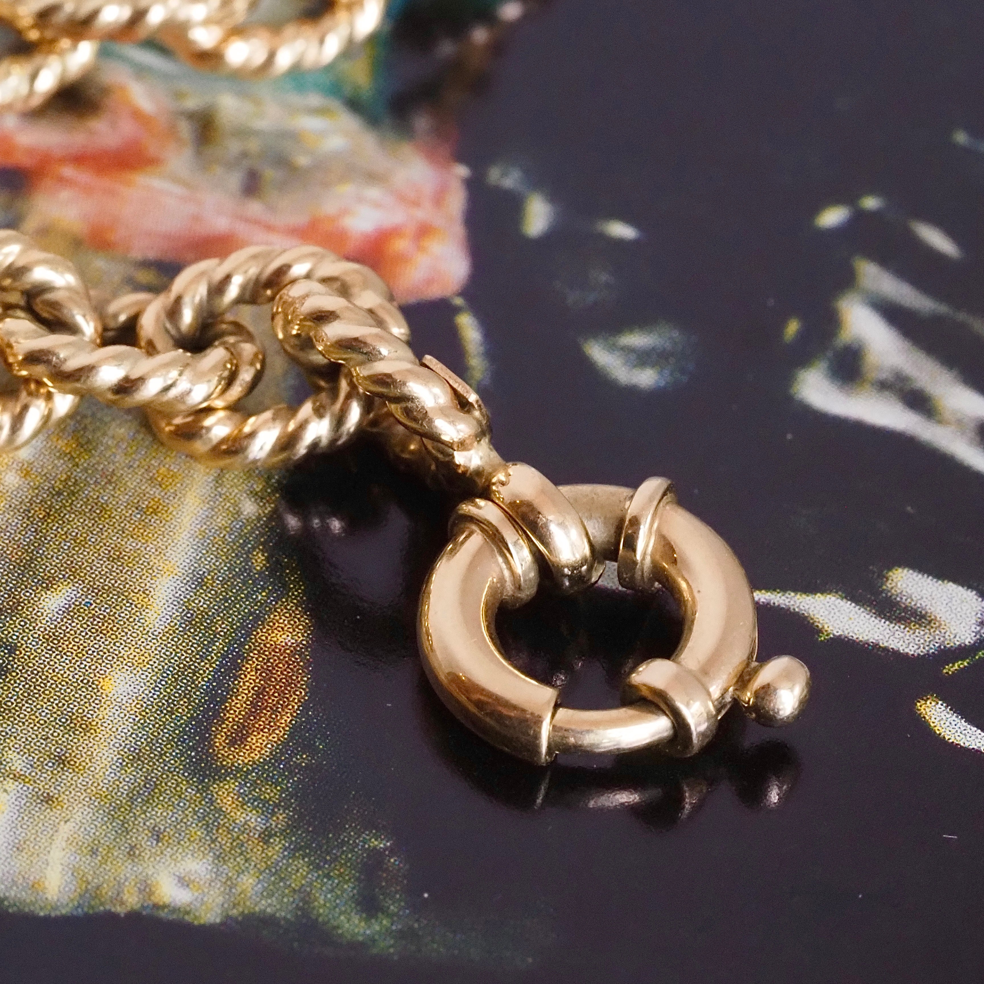 Vintage Italian 14k Gold Milor Rope Bracelet