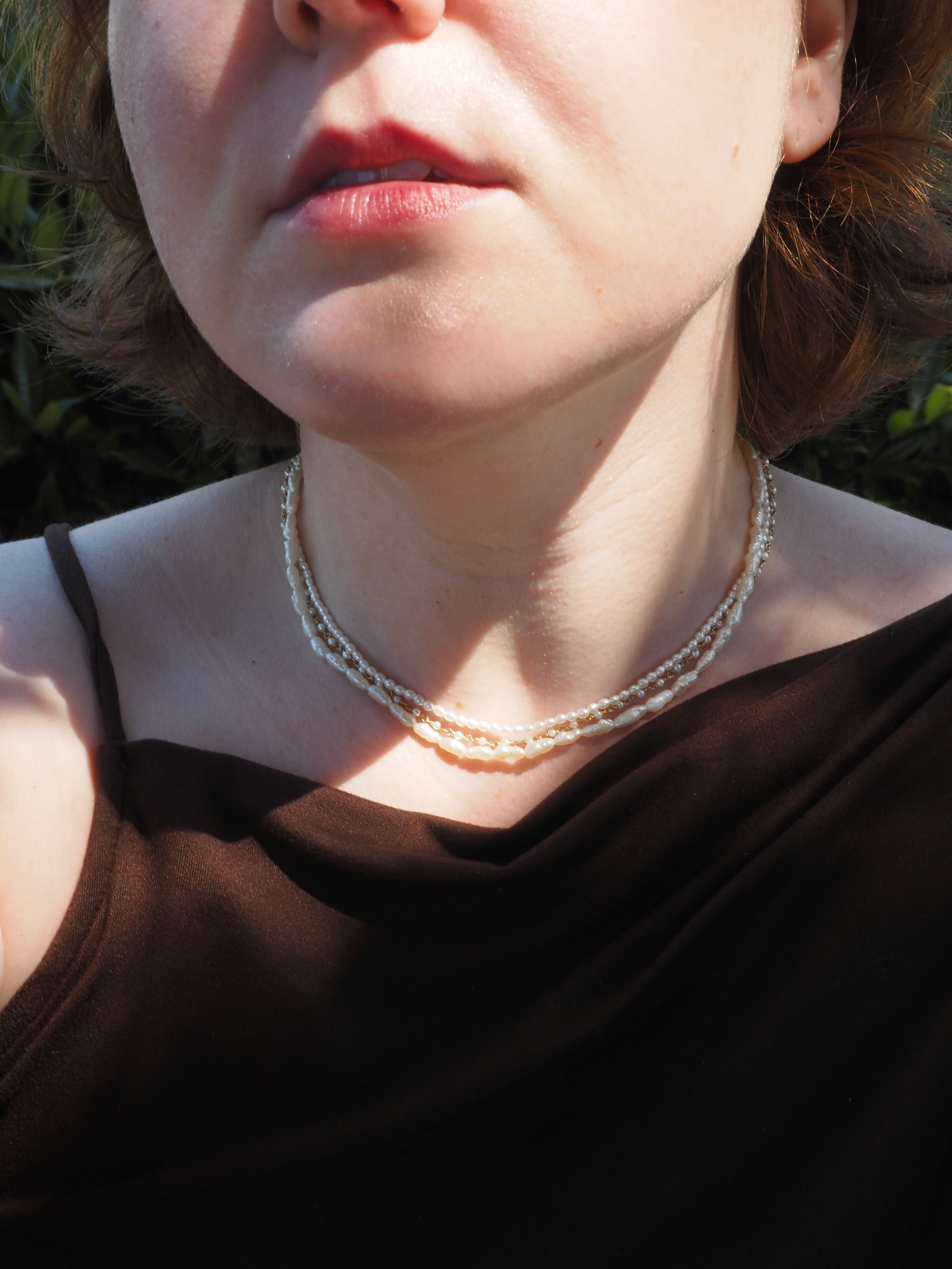 Vintage Seed Pearl Necklace With 14k Gold Clasp