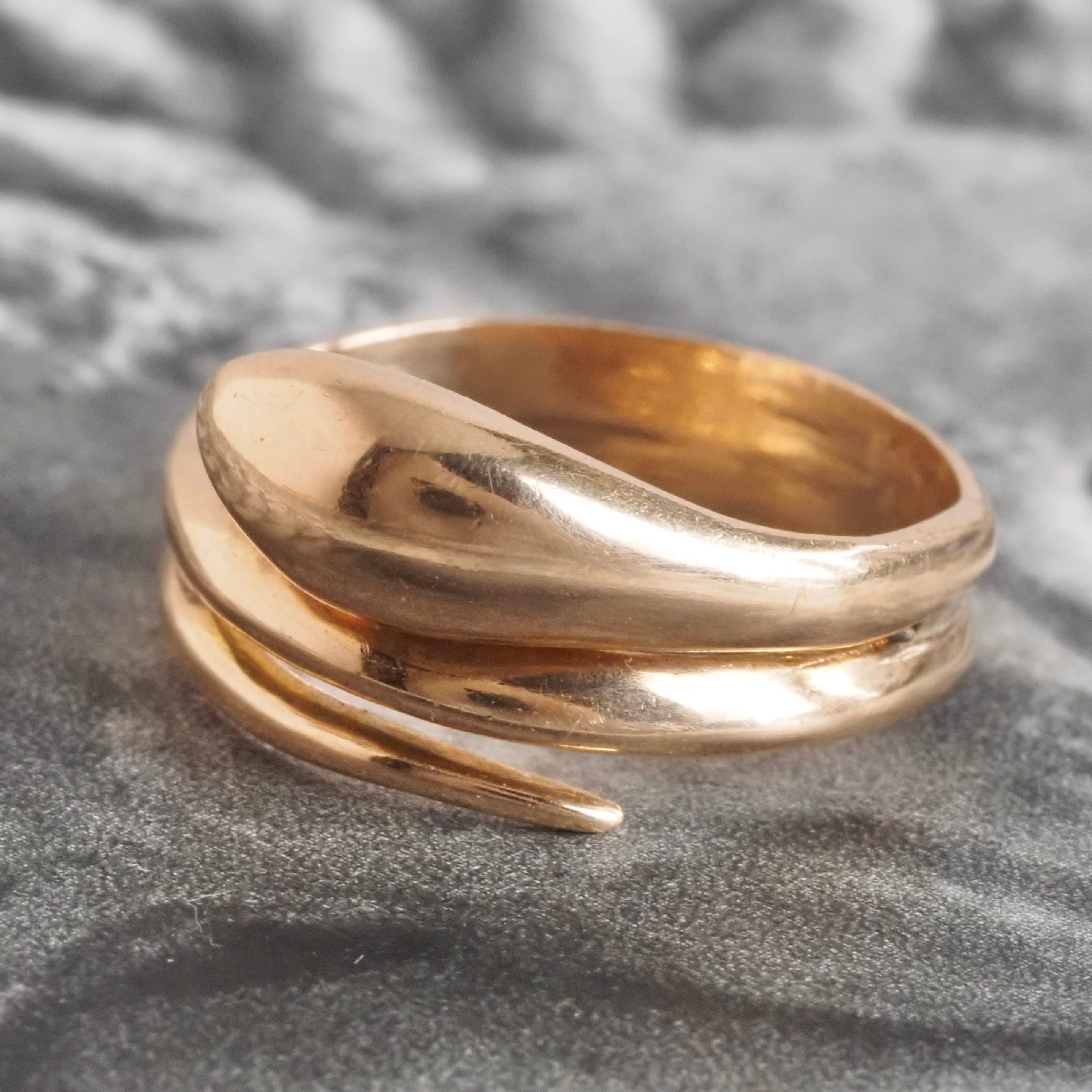 Vintage Snake 14k Gold Ring
