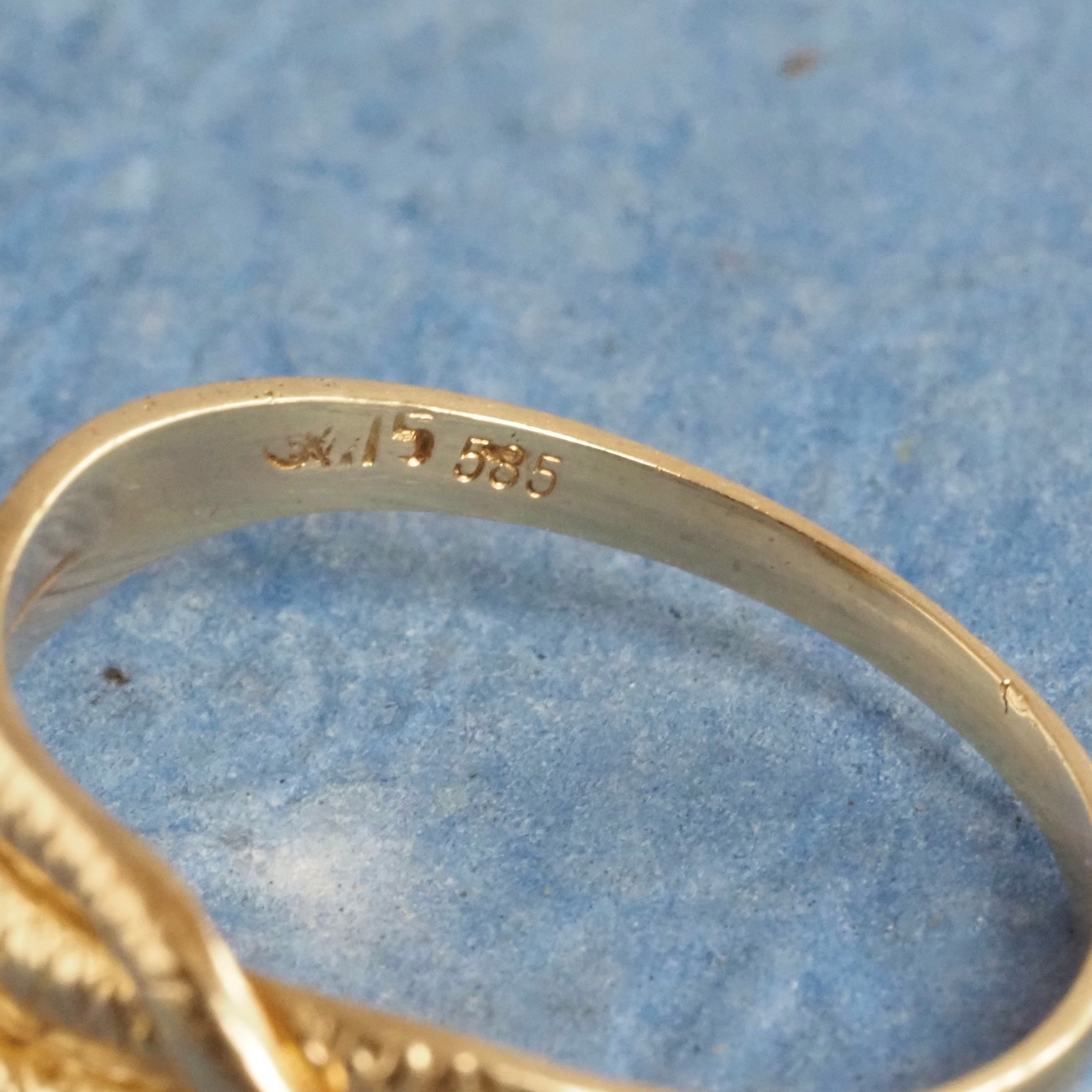 Vintage Snake 14k Gold Ring