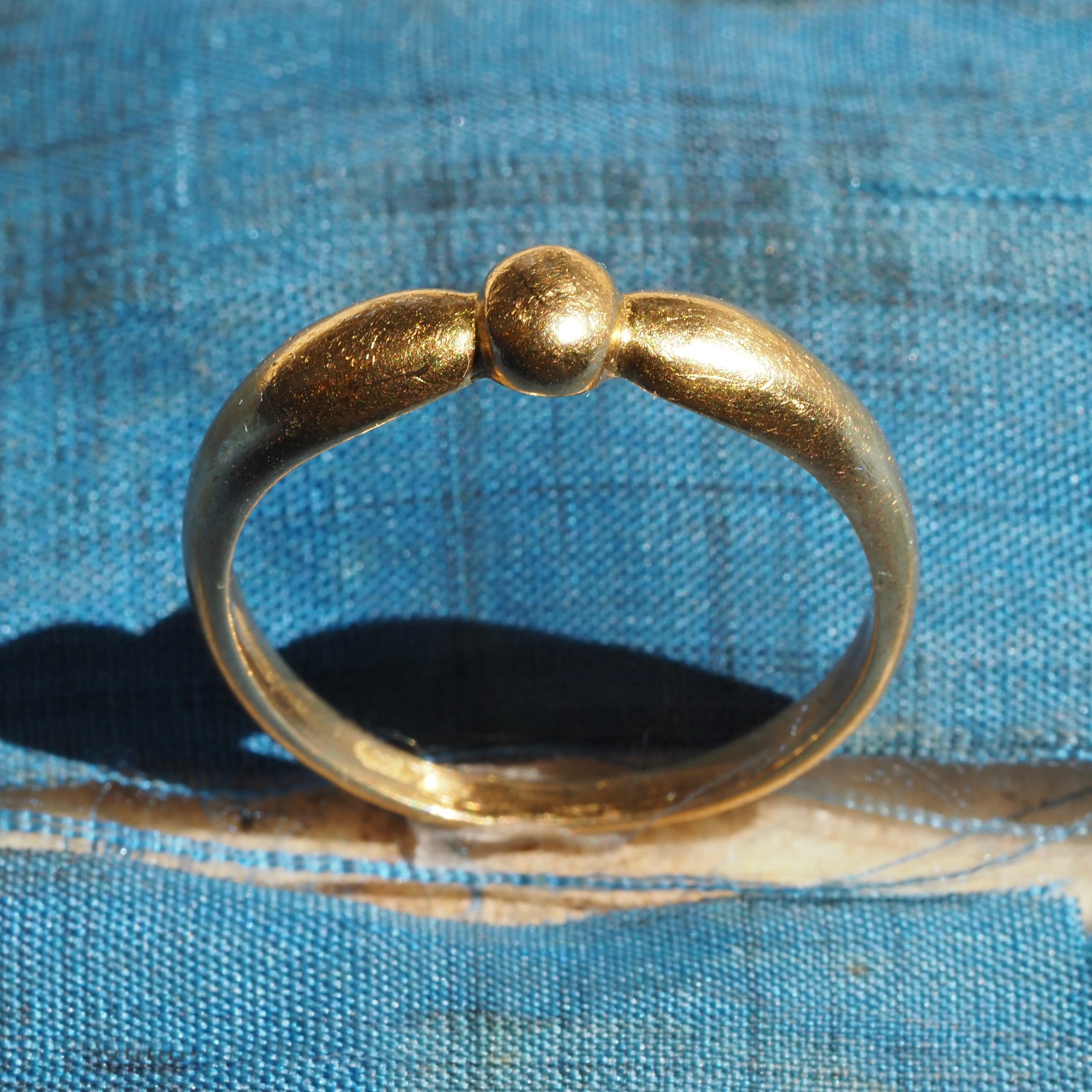 Vintage Portuguese 19k Gold Bow Ring