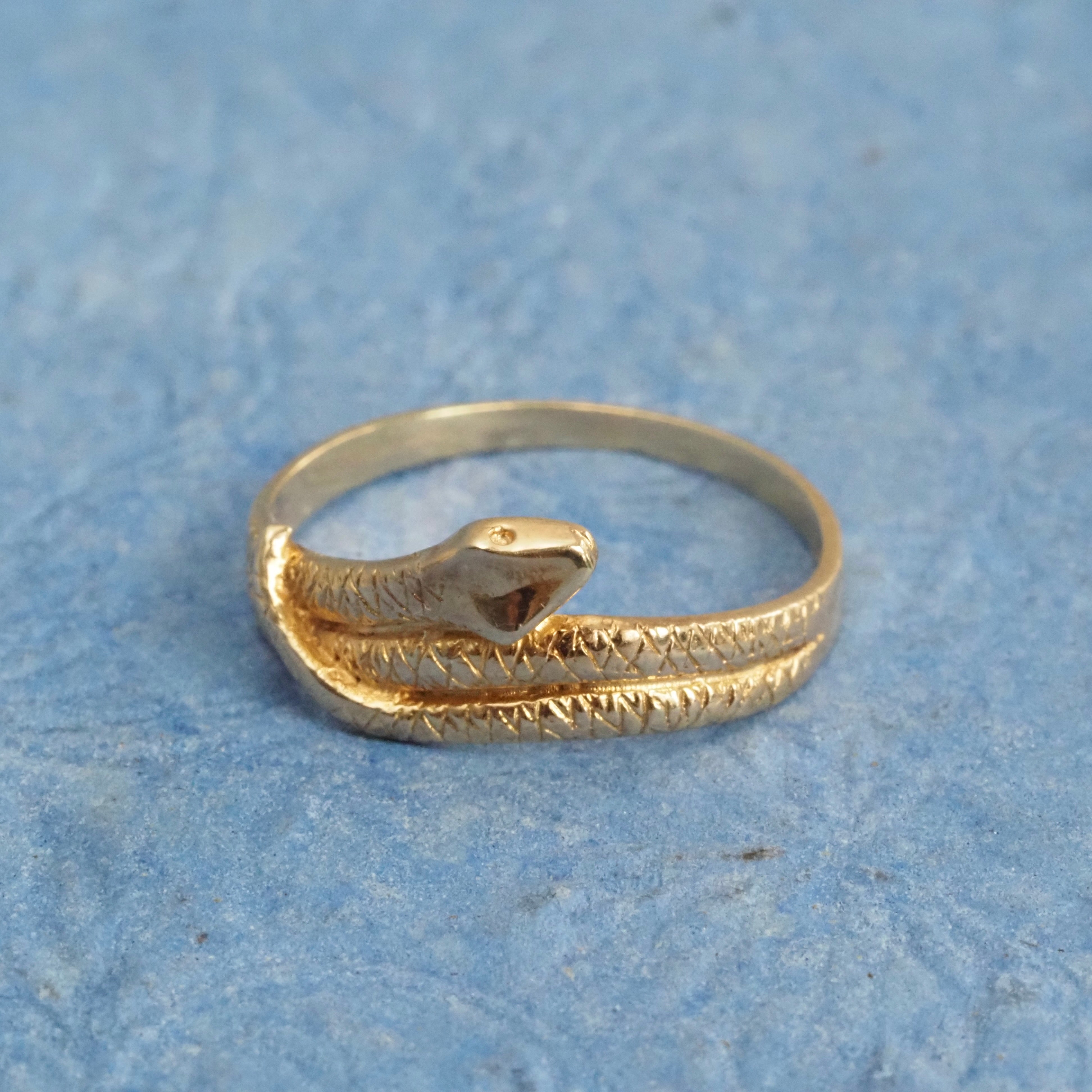 Vintage Snake 14k Gold Ring