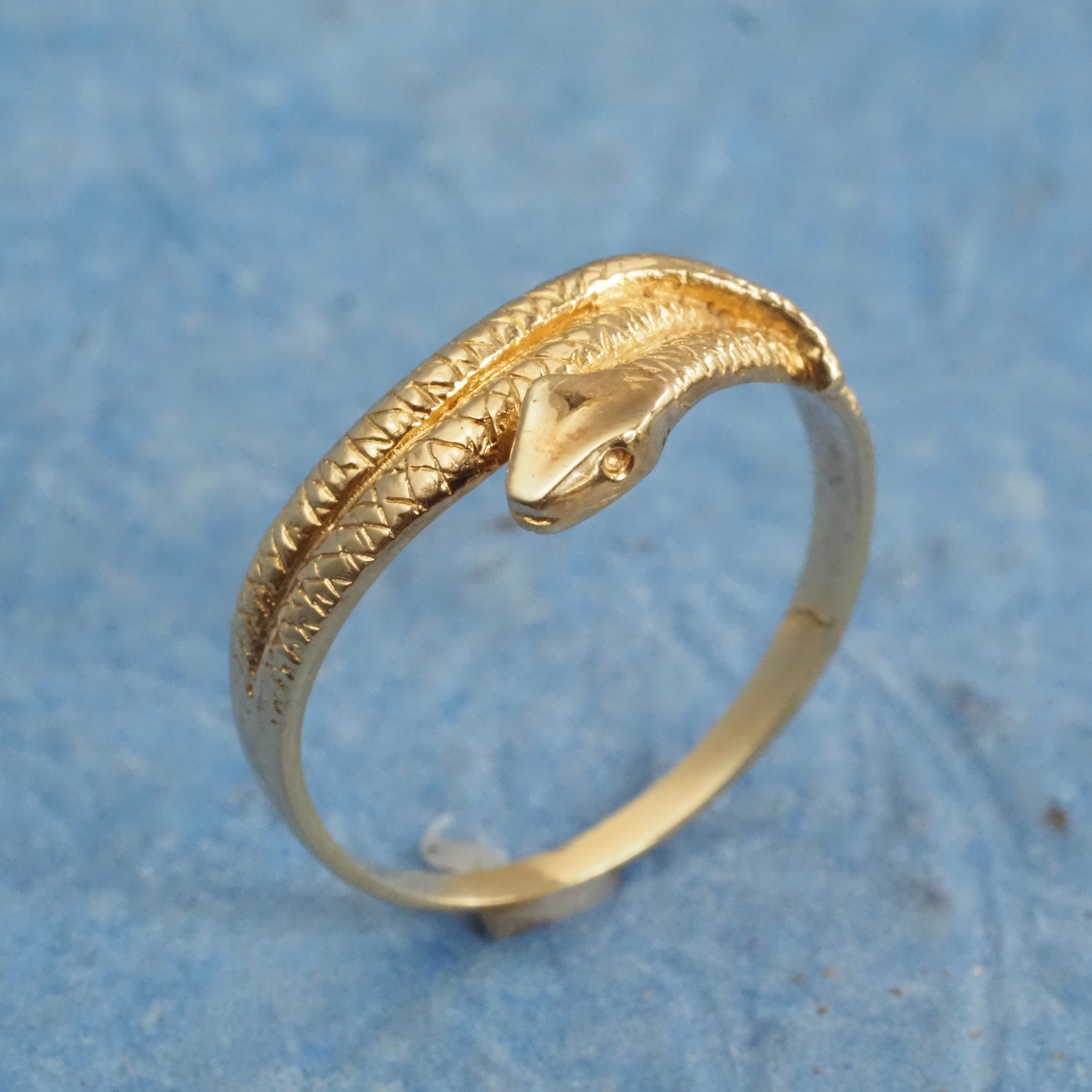 Vintage Snake 14k Gold Ring