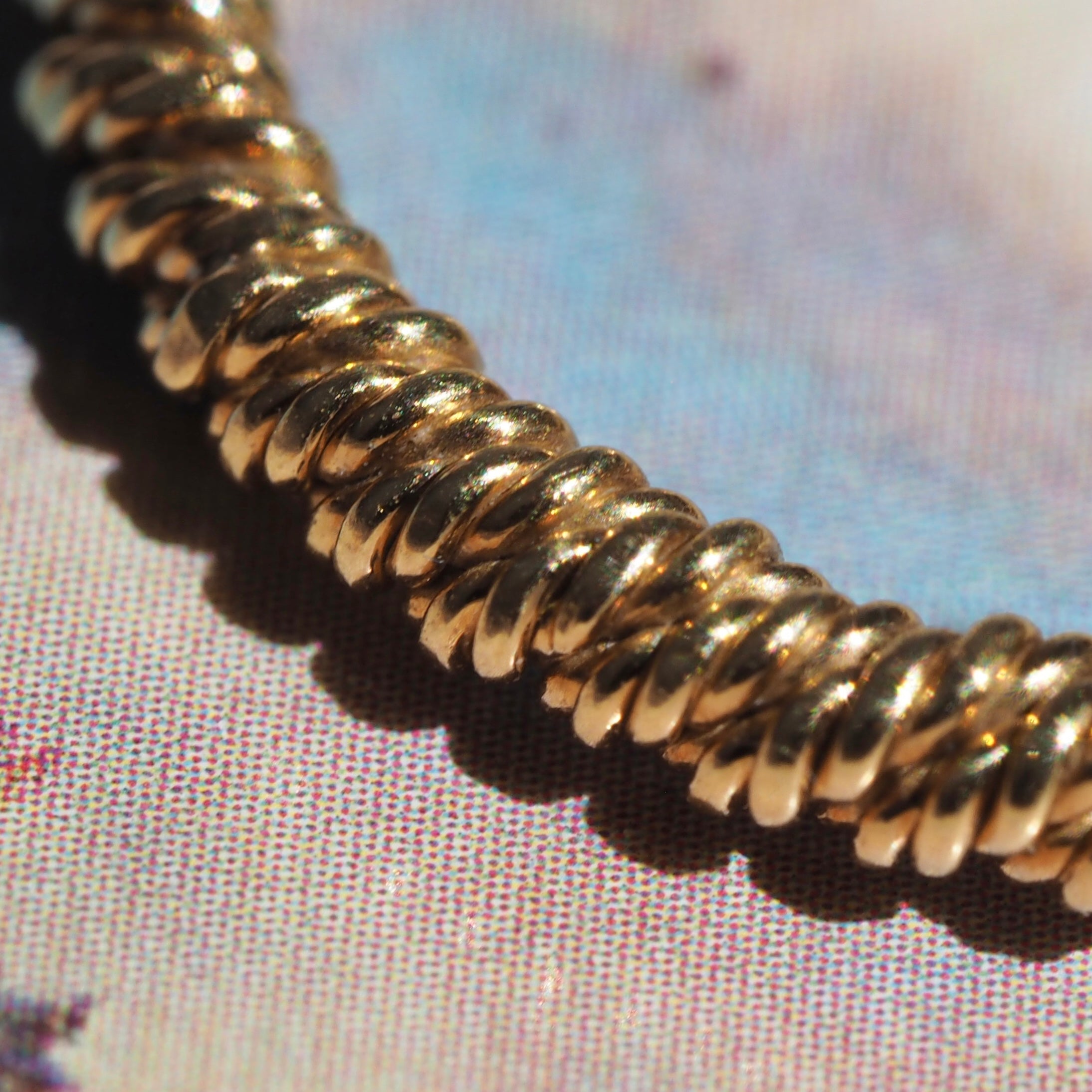Vintage 18k Gold Twisted Rope Band