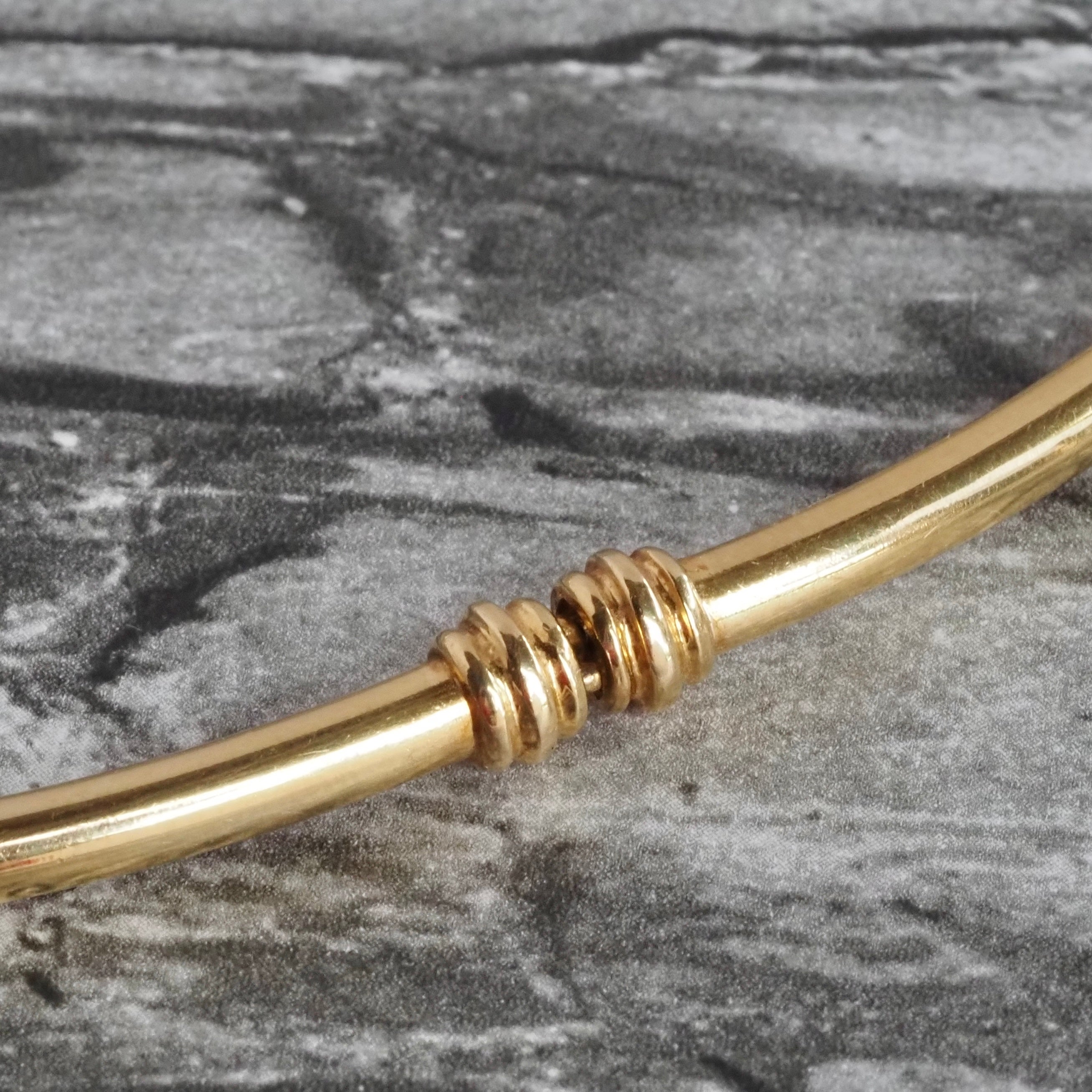 Vintage Greek 18k Gold Collar Necklace