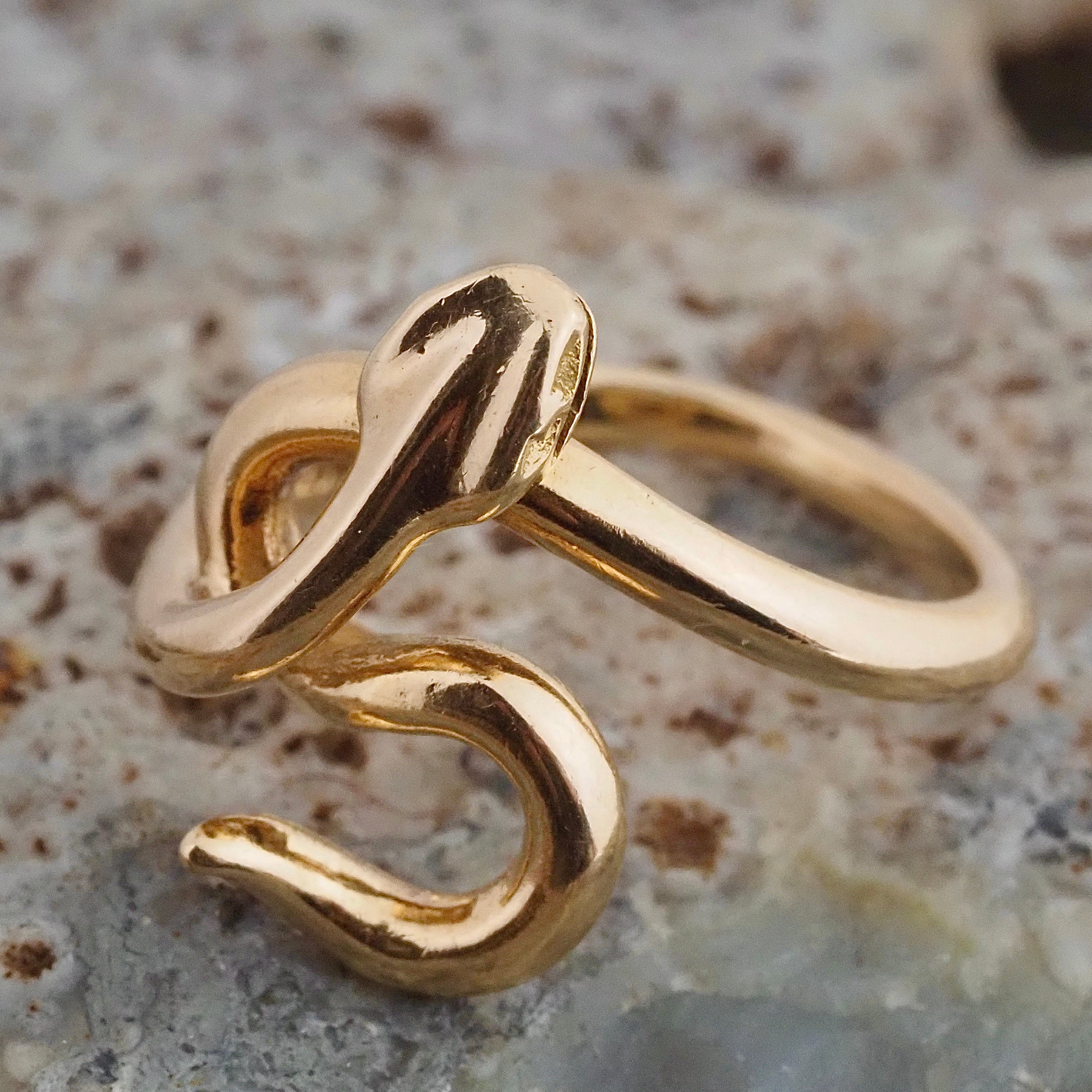 Vintage 14k Gold Snake Ring