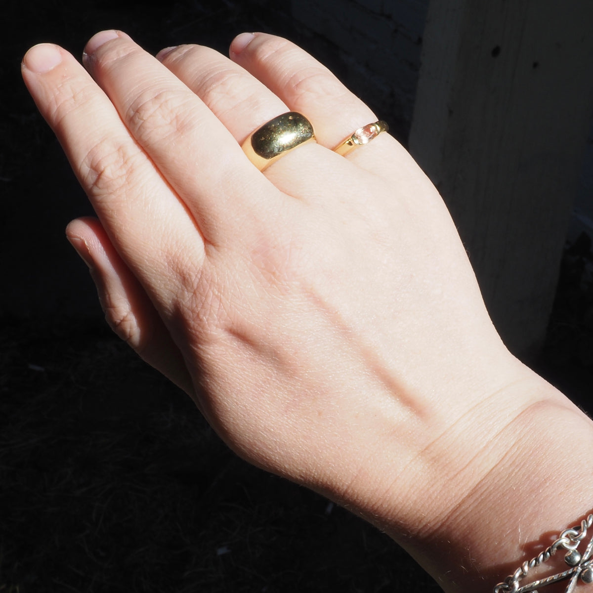 Vintage Imperial Topaz 18k Gold Ring