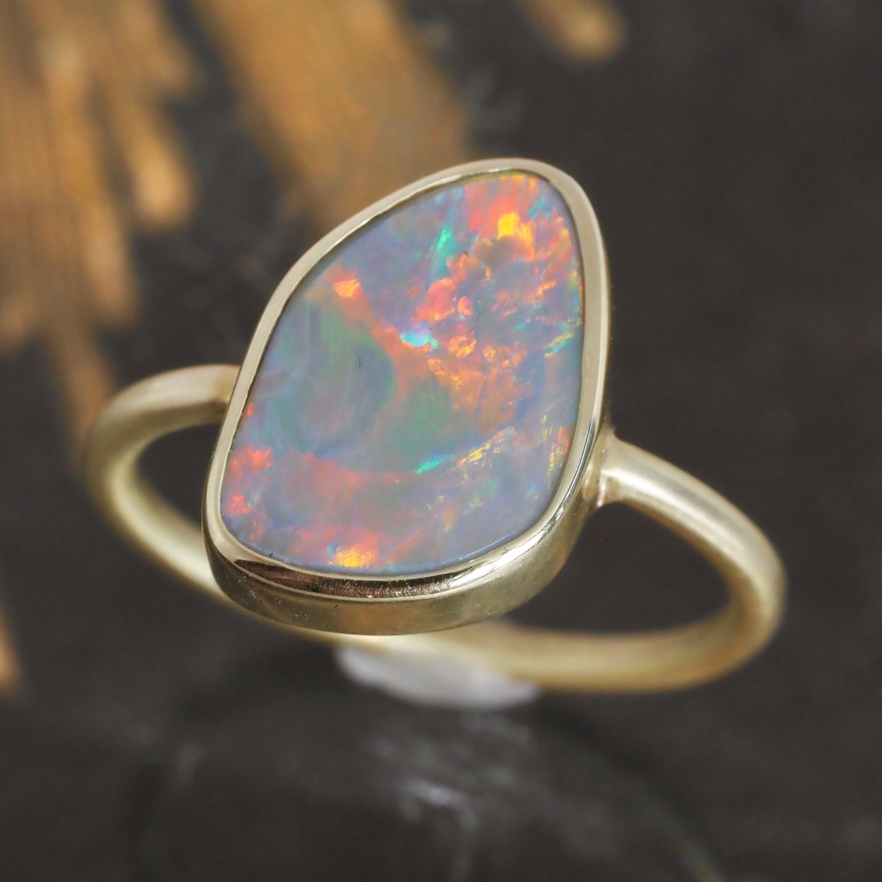 Opal 18k Gold Ring