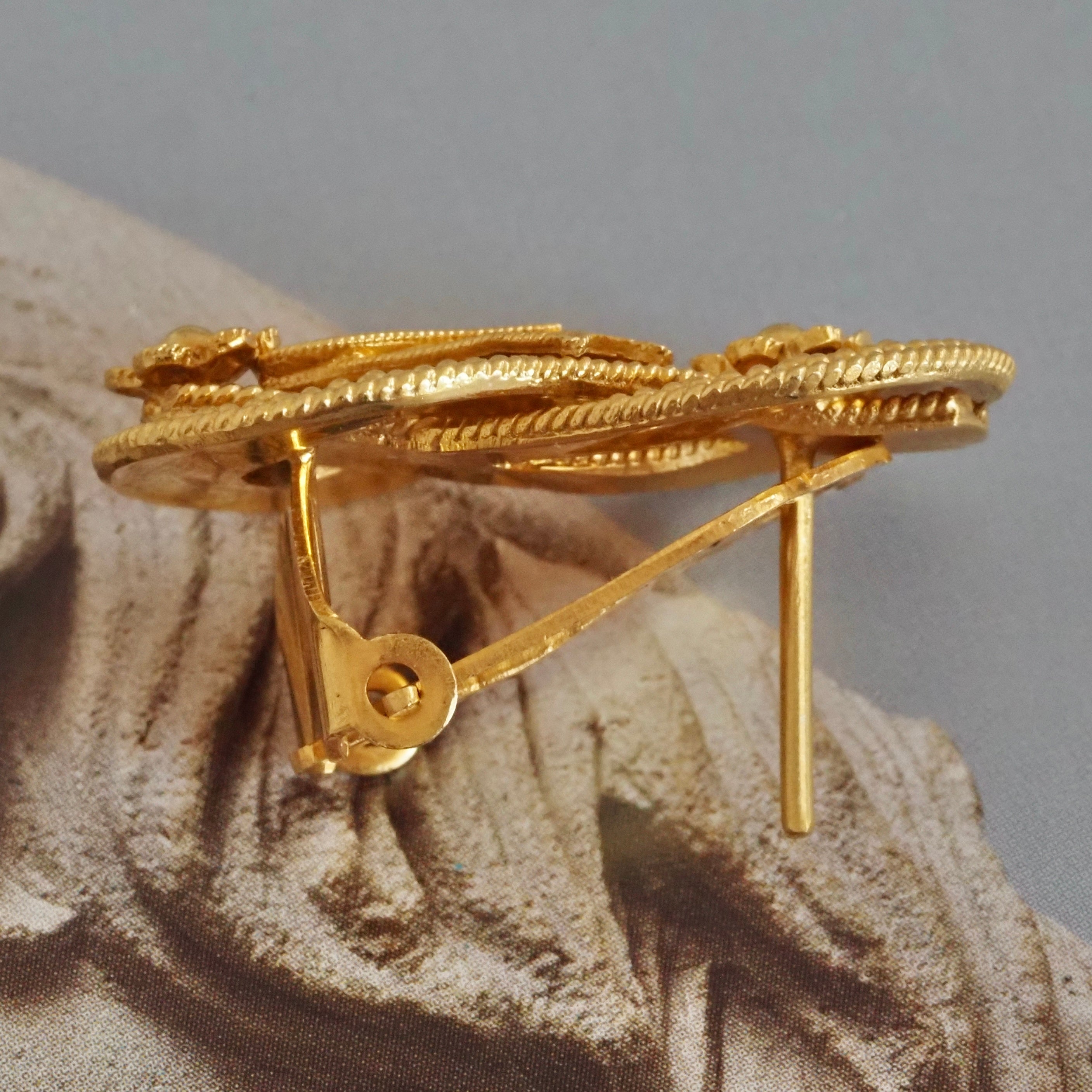 Ancient Greek Style 18k Gold Knot Earrings