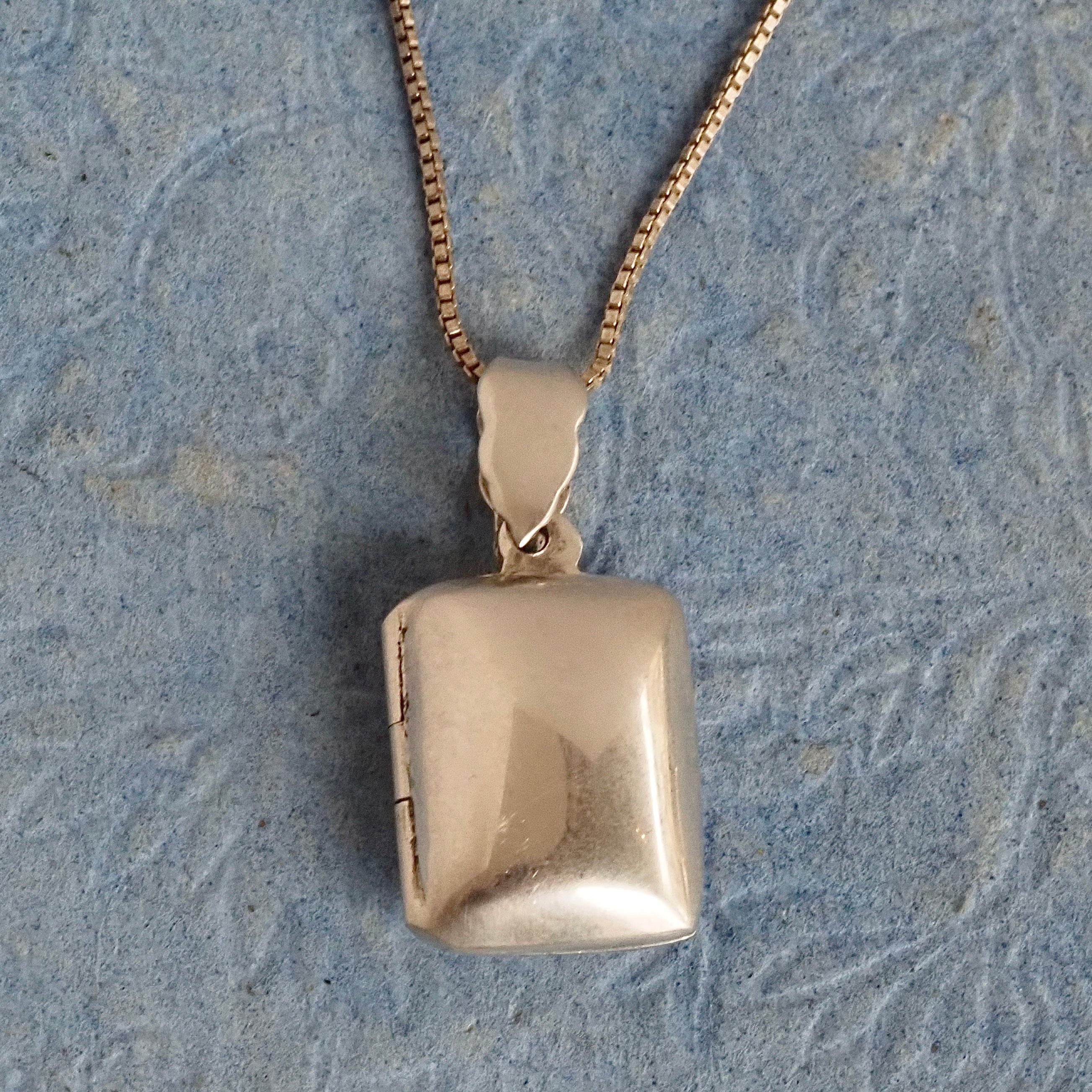 Vintage Puffy Sterling Silver Locket