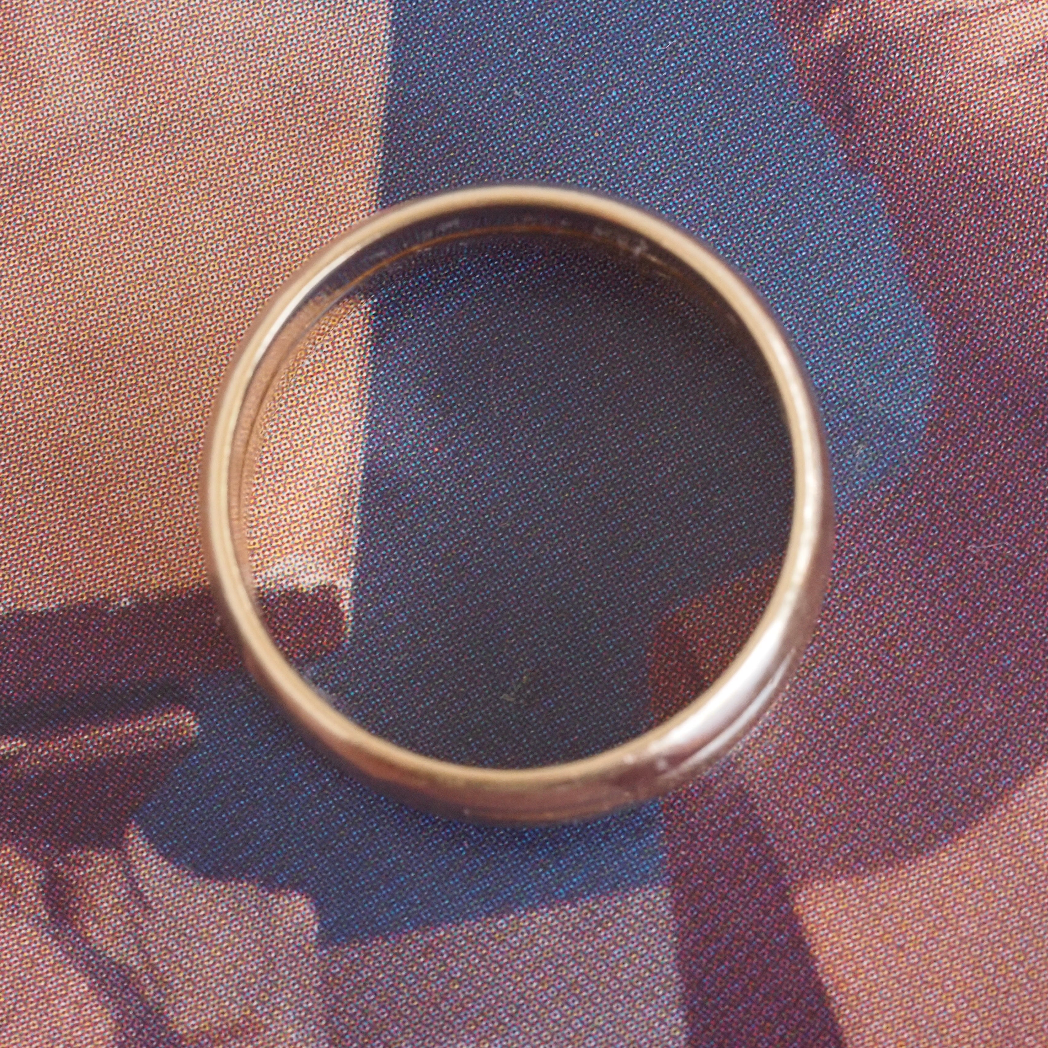 Antique c. 1913 18k Gold Double Stacked Wedding Band