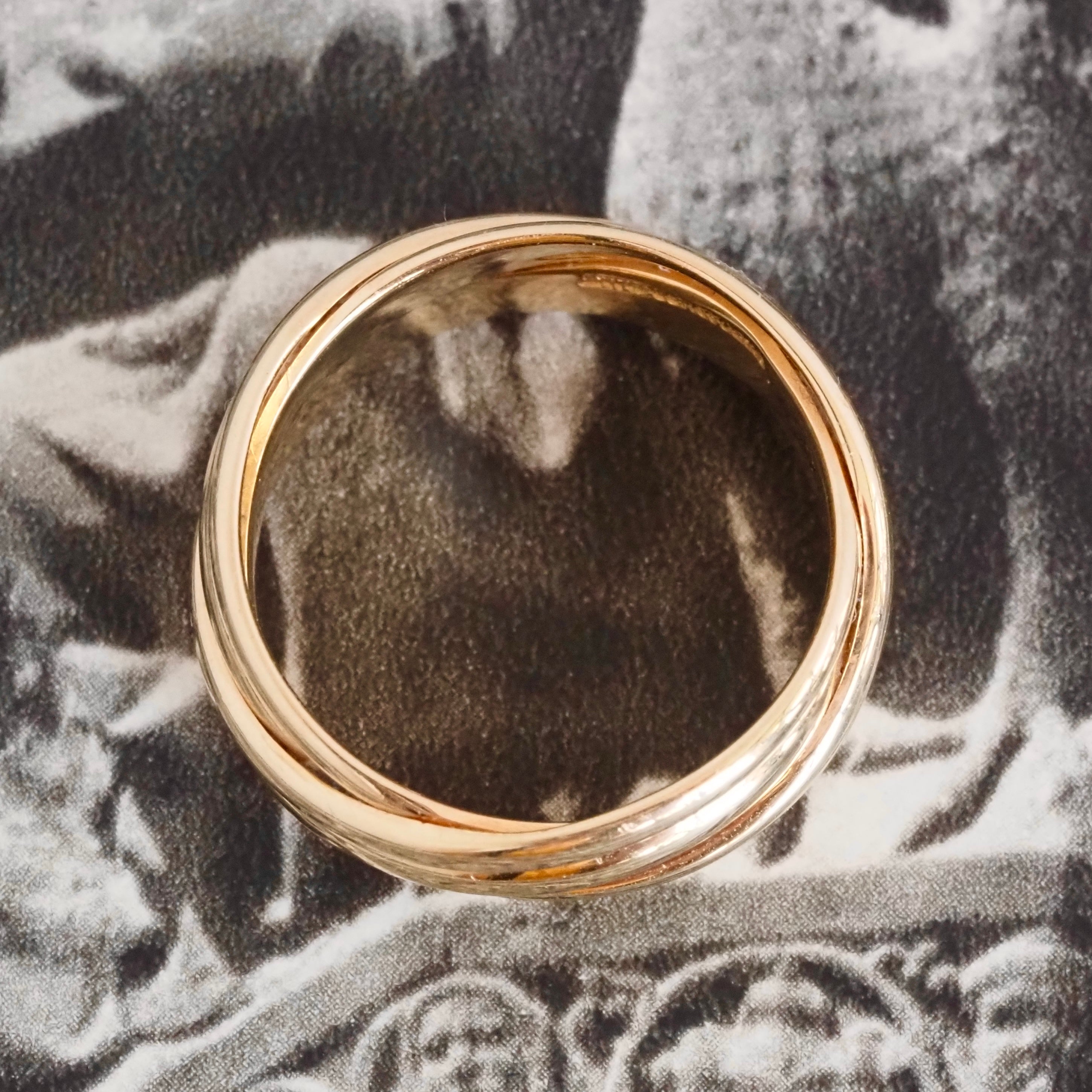Vintage Triple 14k Gold Ring