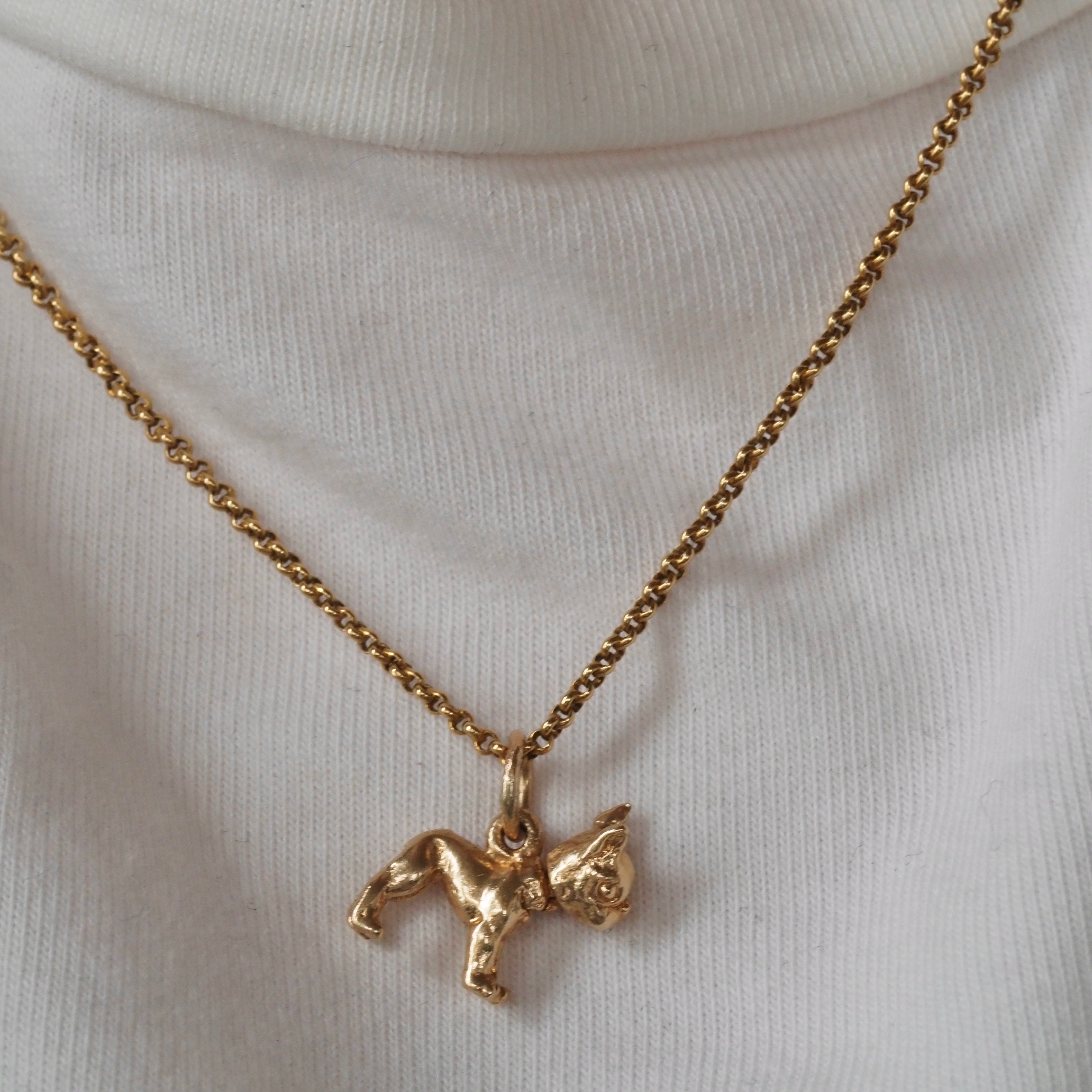 Vintage 14k Gold Boxer Charm