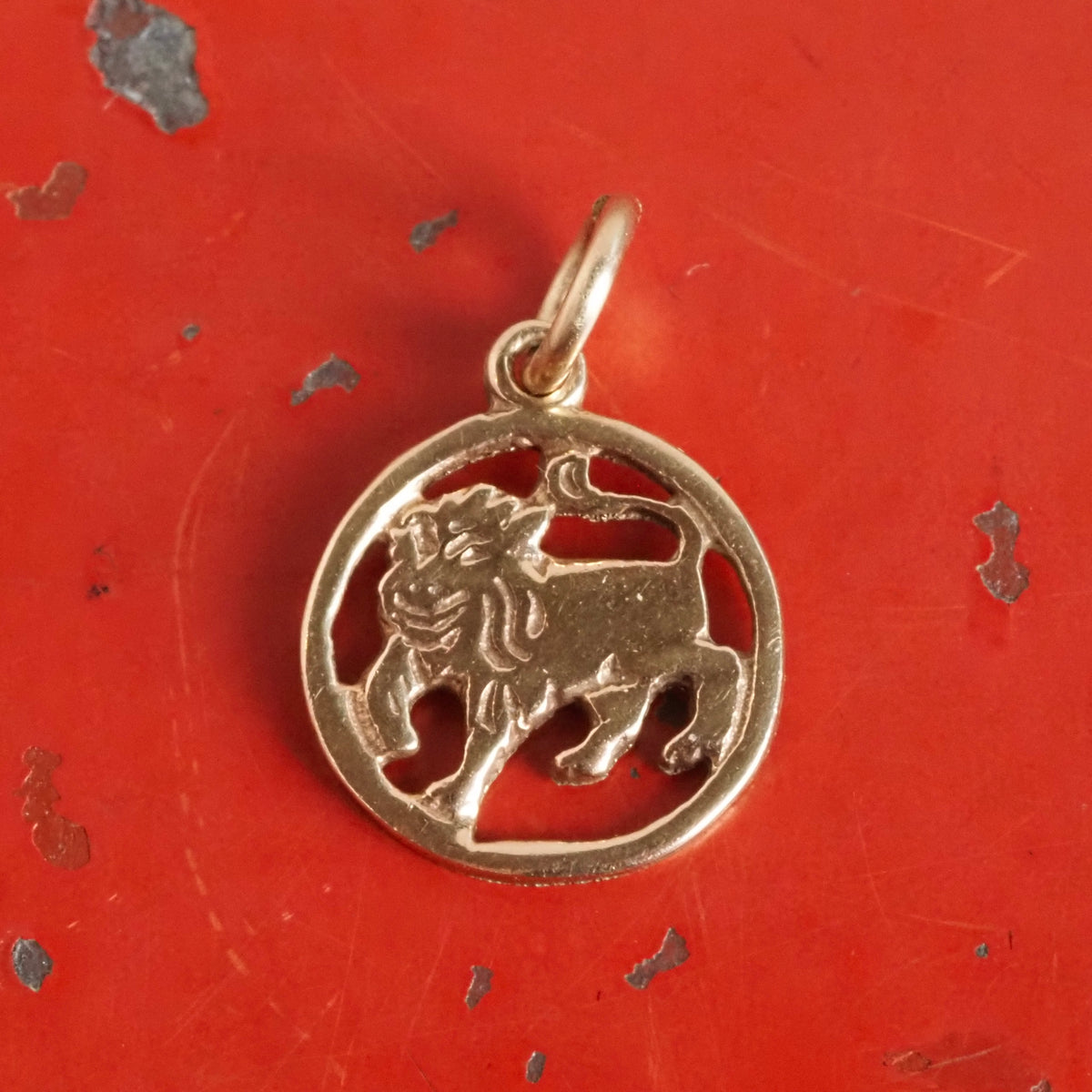 Vintage Leo 14k Gold Charm