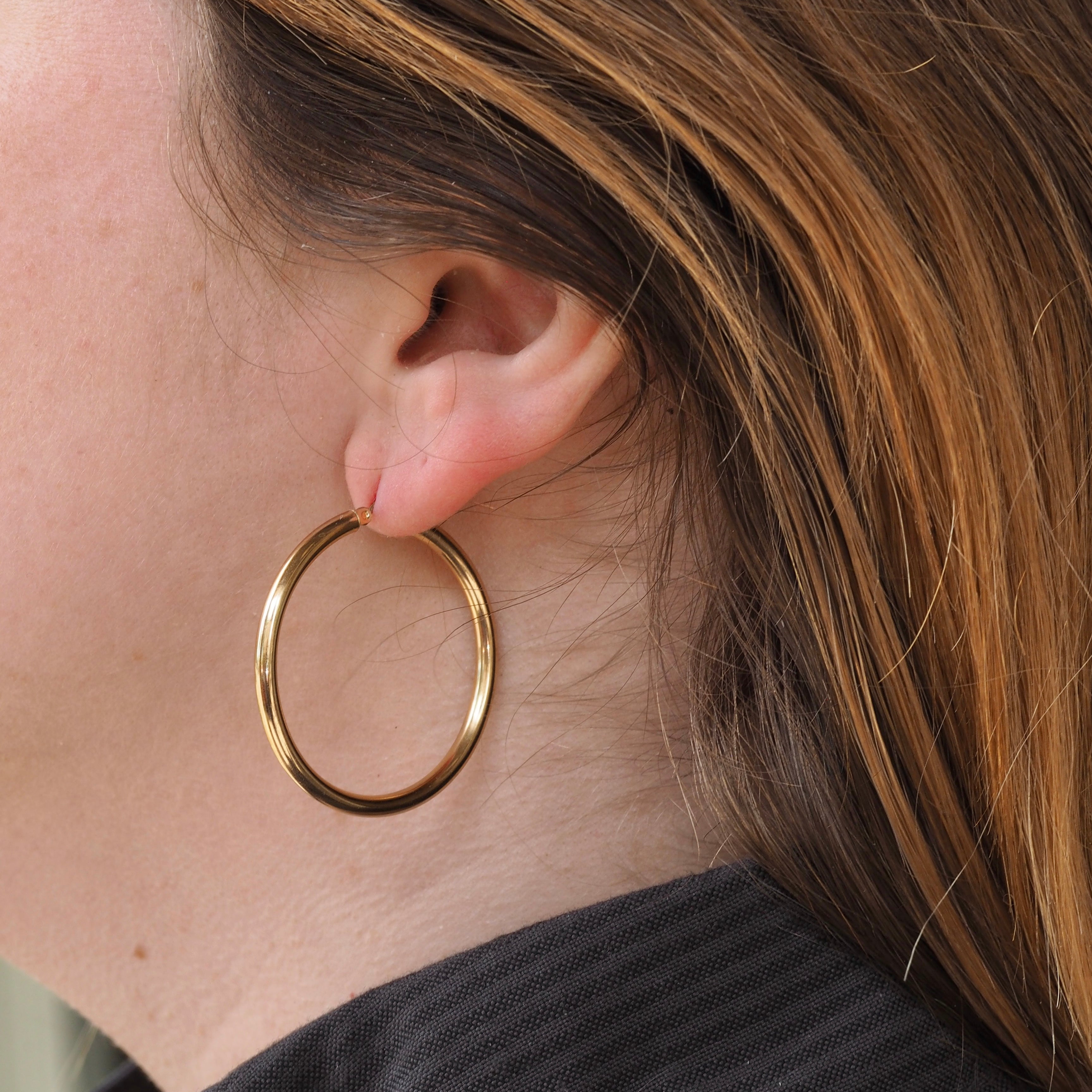 Vintage Gold Hoops