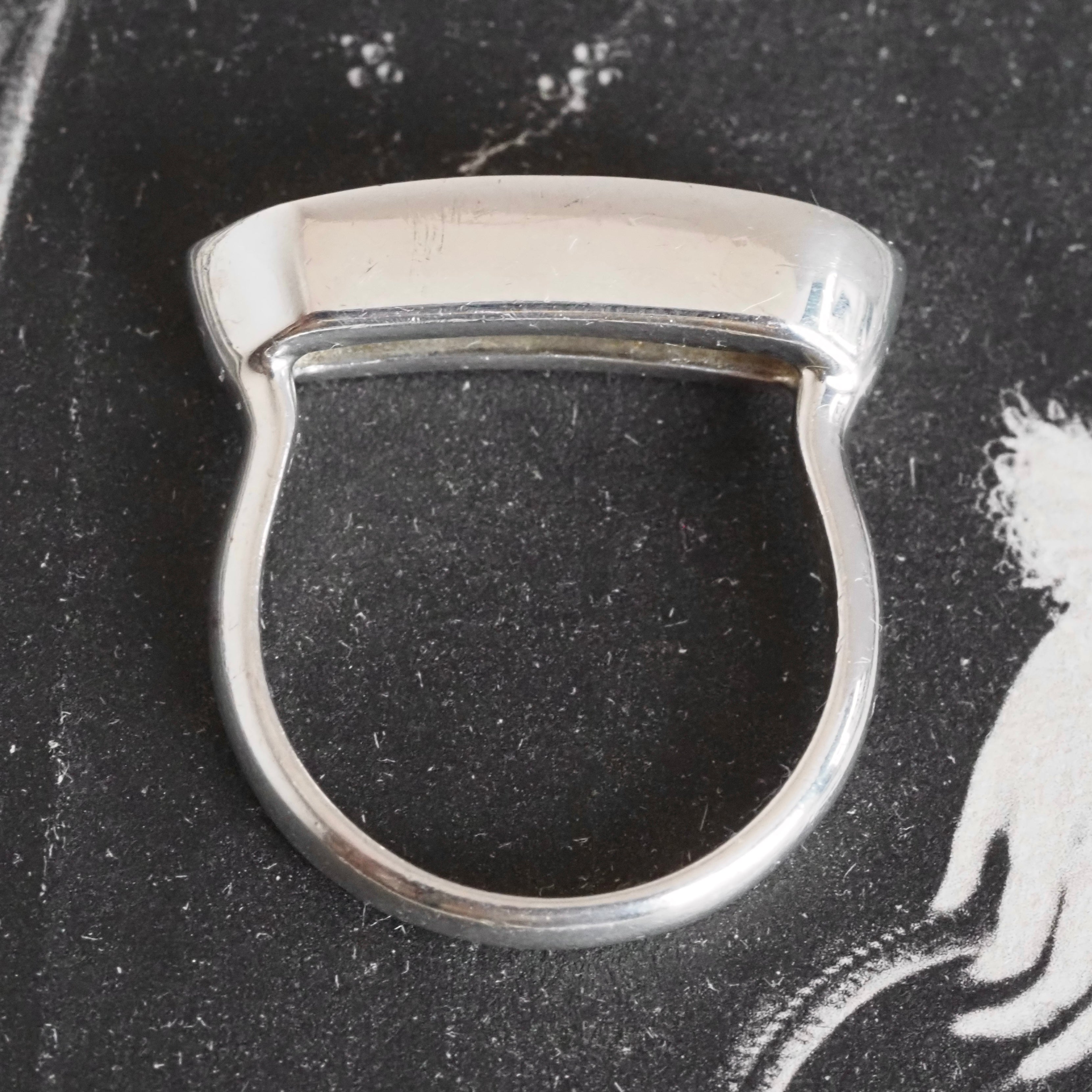 Foggy Banded Agate Sterling Silver Ring