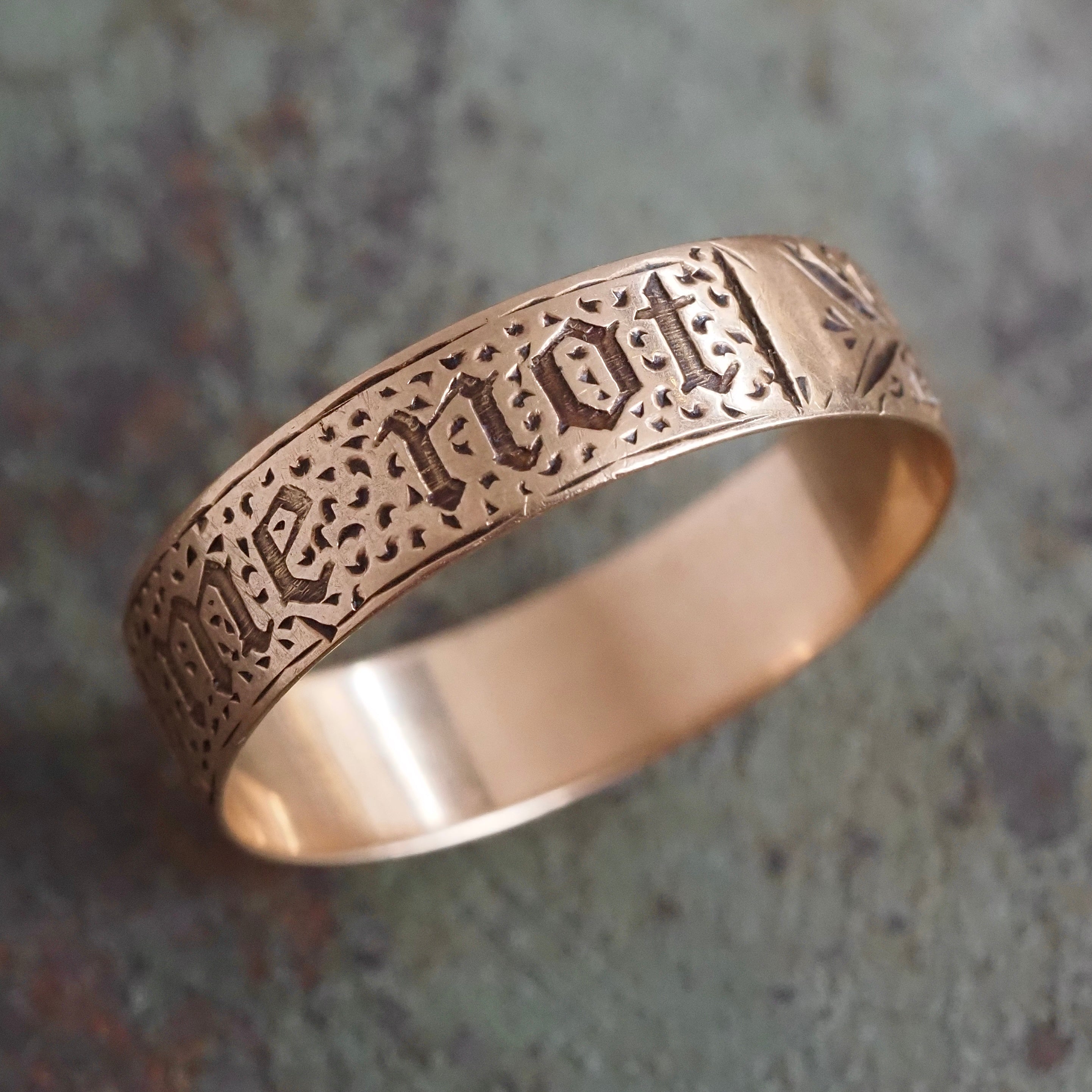 Antique Victorian 14k Gold "Forget Me Not" Posy Ring
