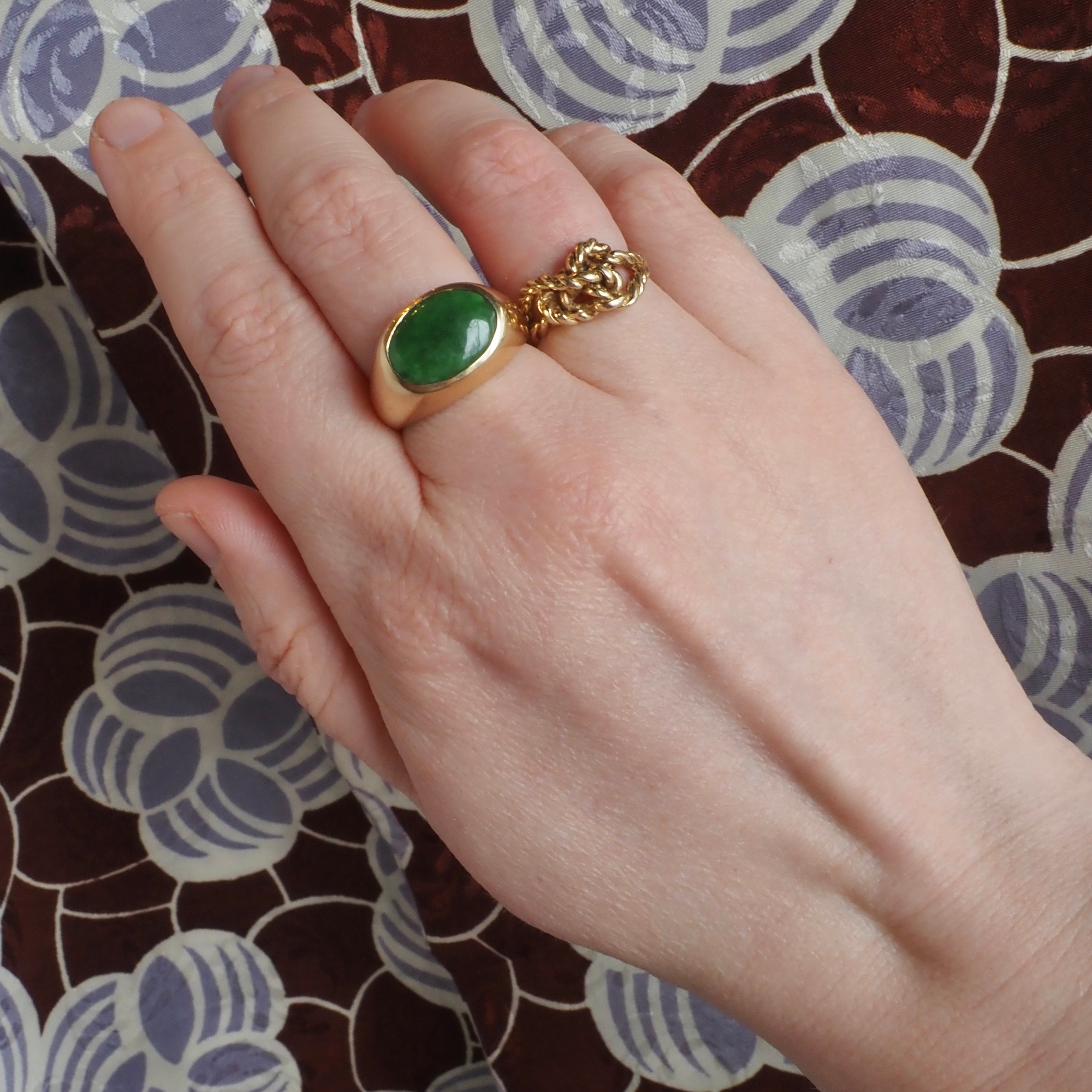 Vintage Twisted Knot 14k Gold Ring