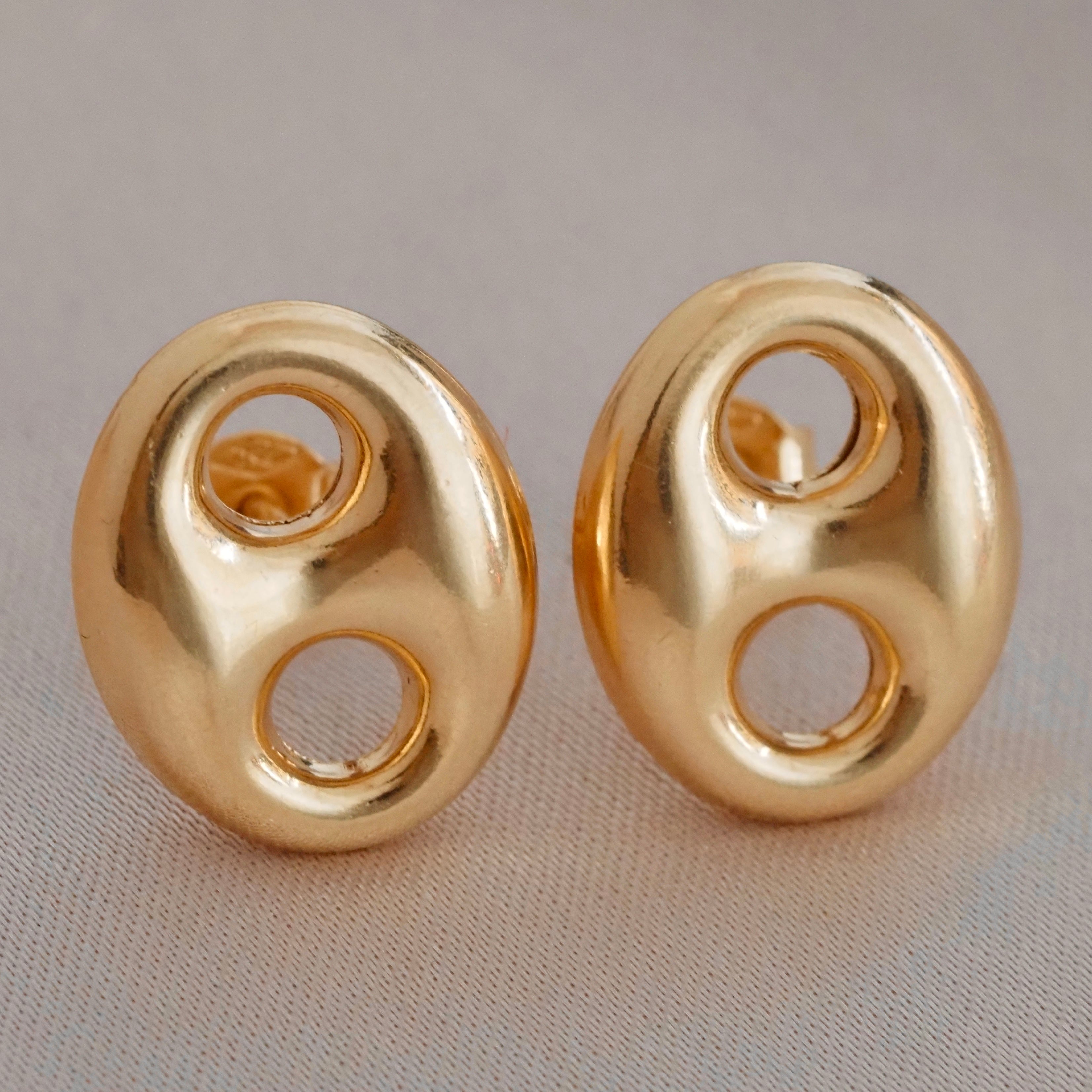 Spanish Mariner Link 18k Gold Earrings