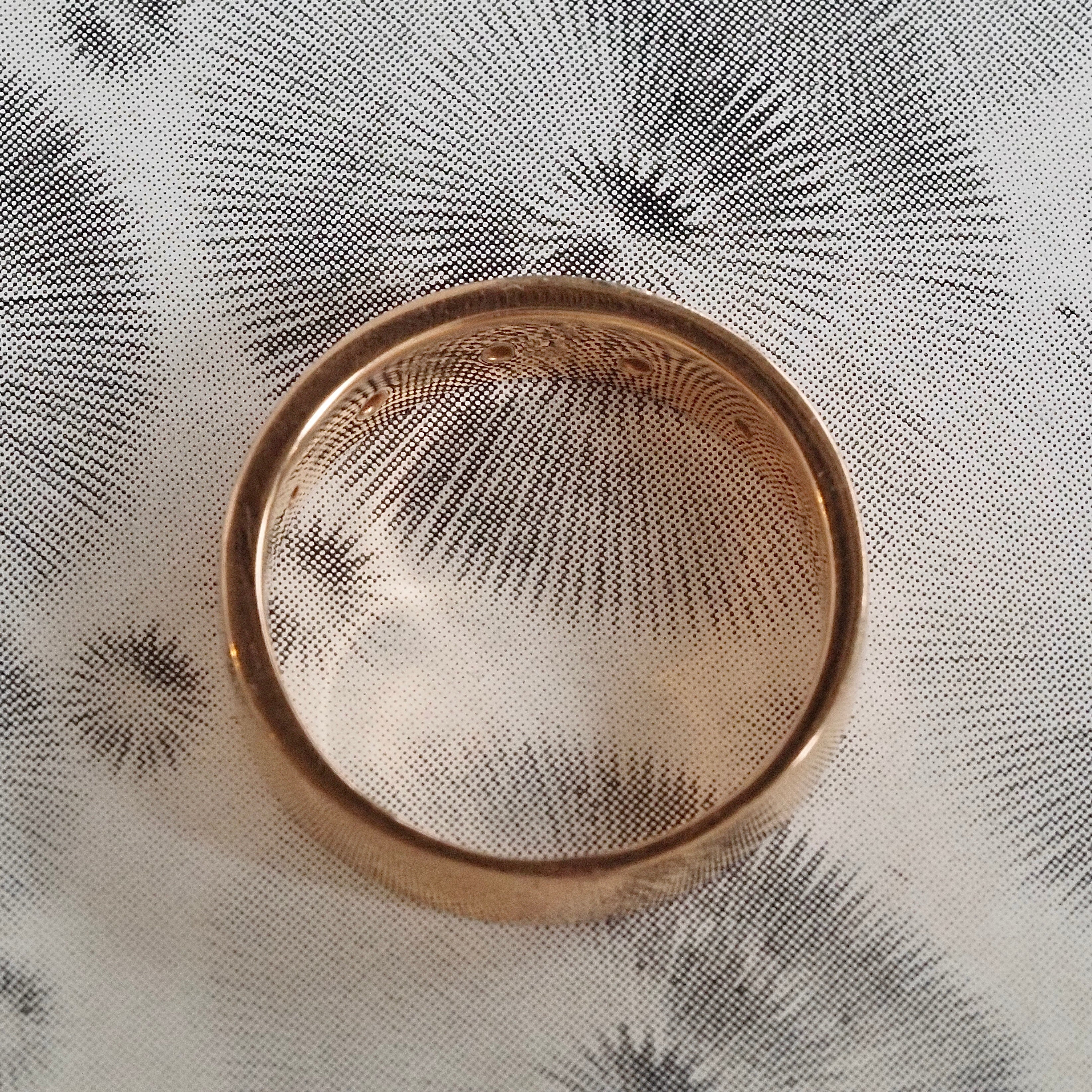 Vintage 14k Rose Gold Five Stone Starburst Band