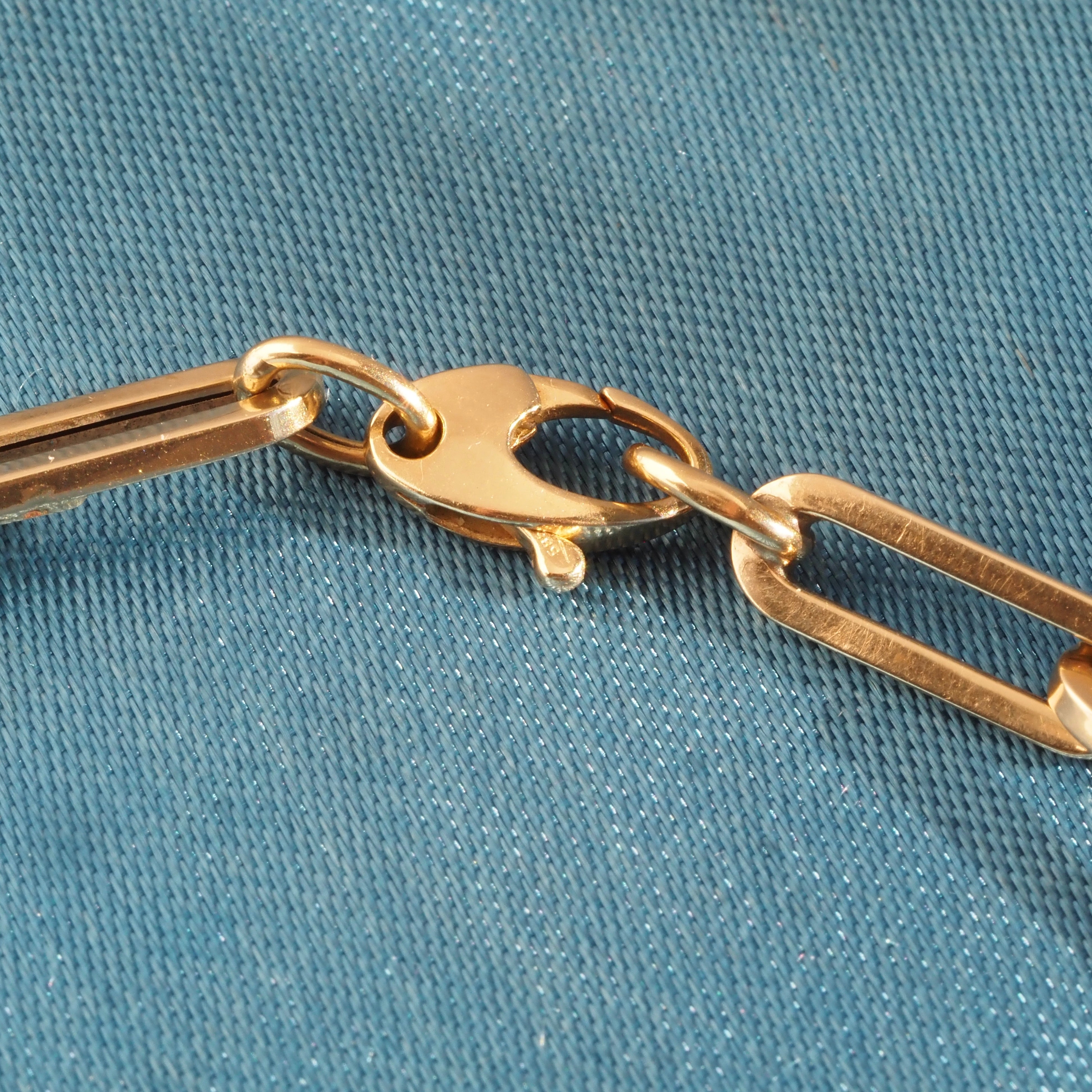Italian 16" 14k Gold Paperclip Chain Necklace