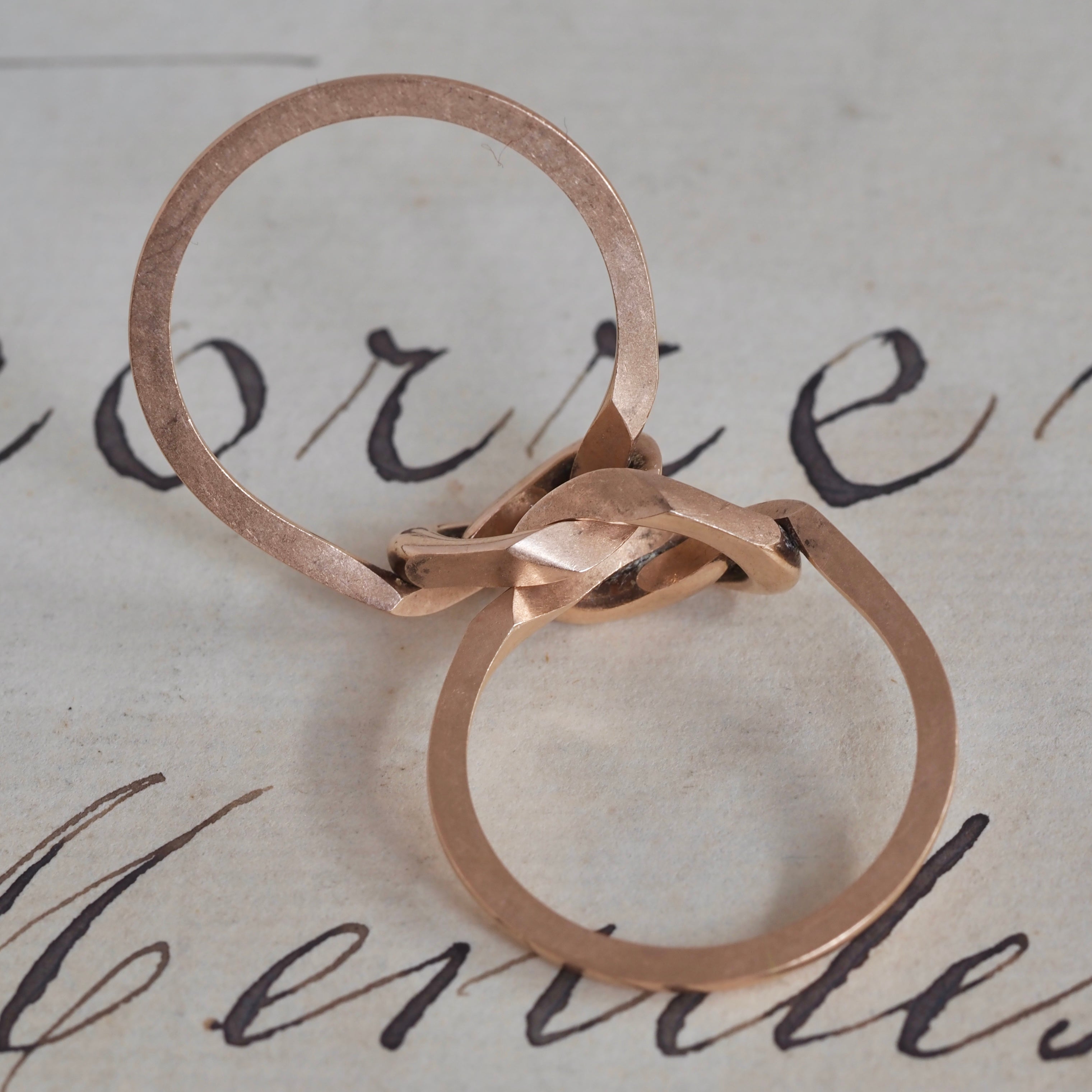 Antique 14k Gold Double Knot Ring