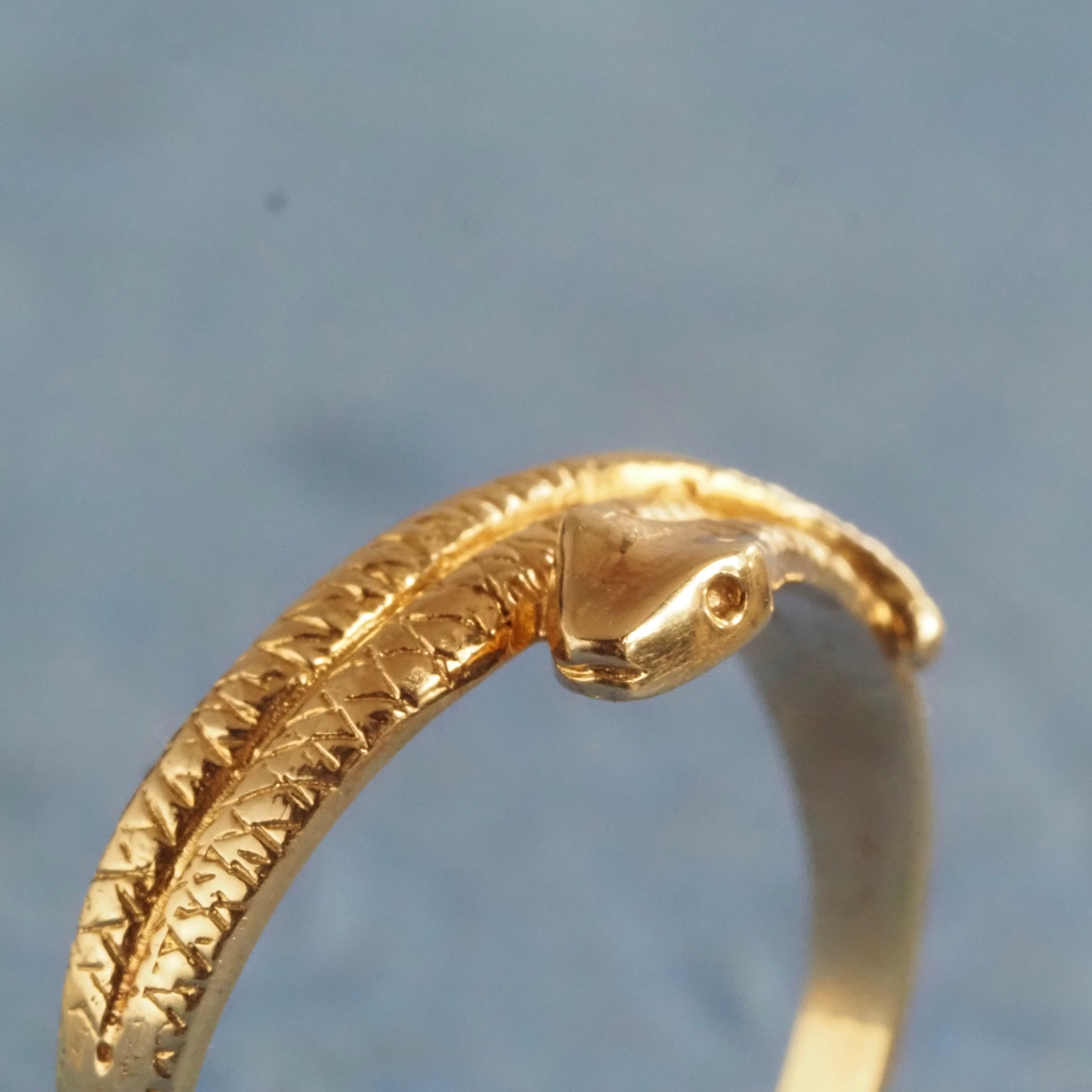 Vintage Snake 14k Gold Ring