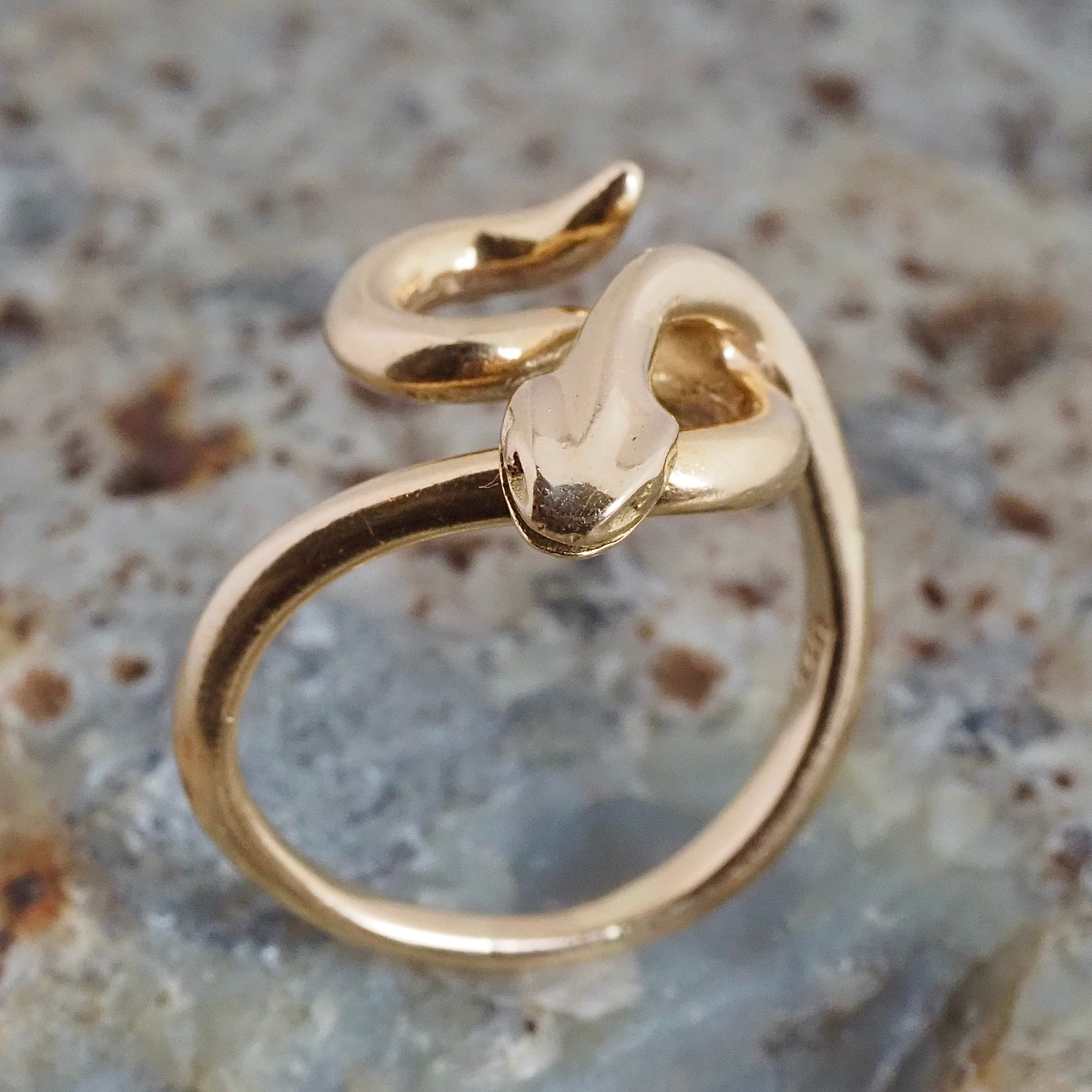 Vintage 14k Gold Snake Ring