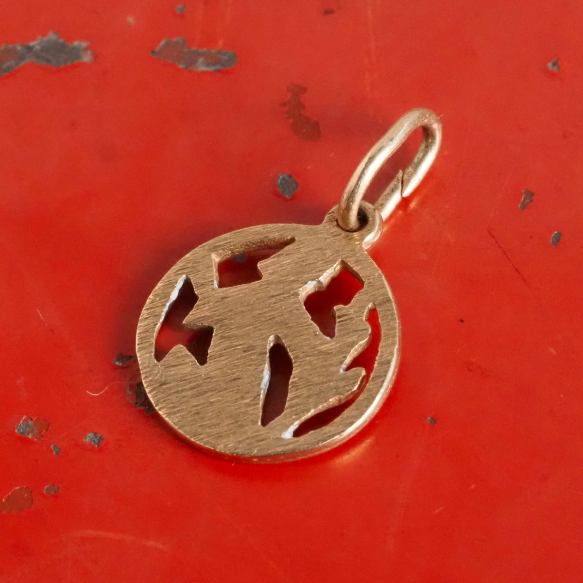 Vintage Virgo 14k Gold Pendant