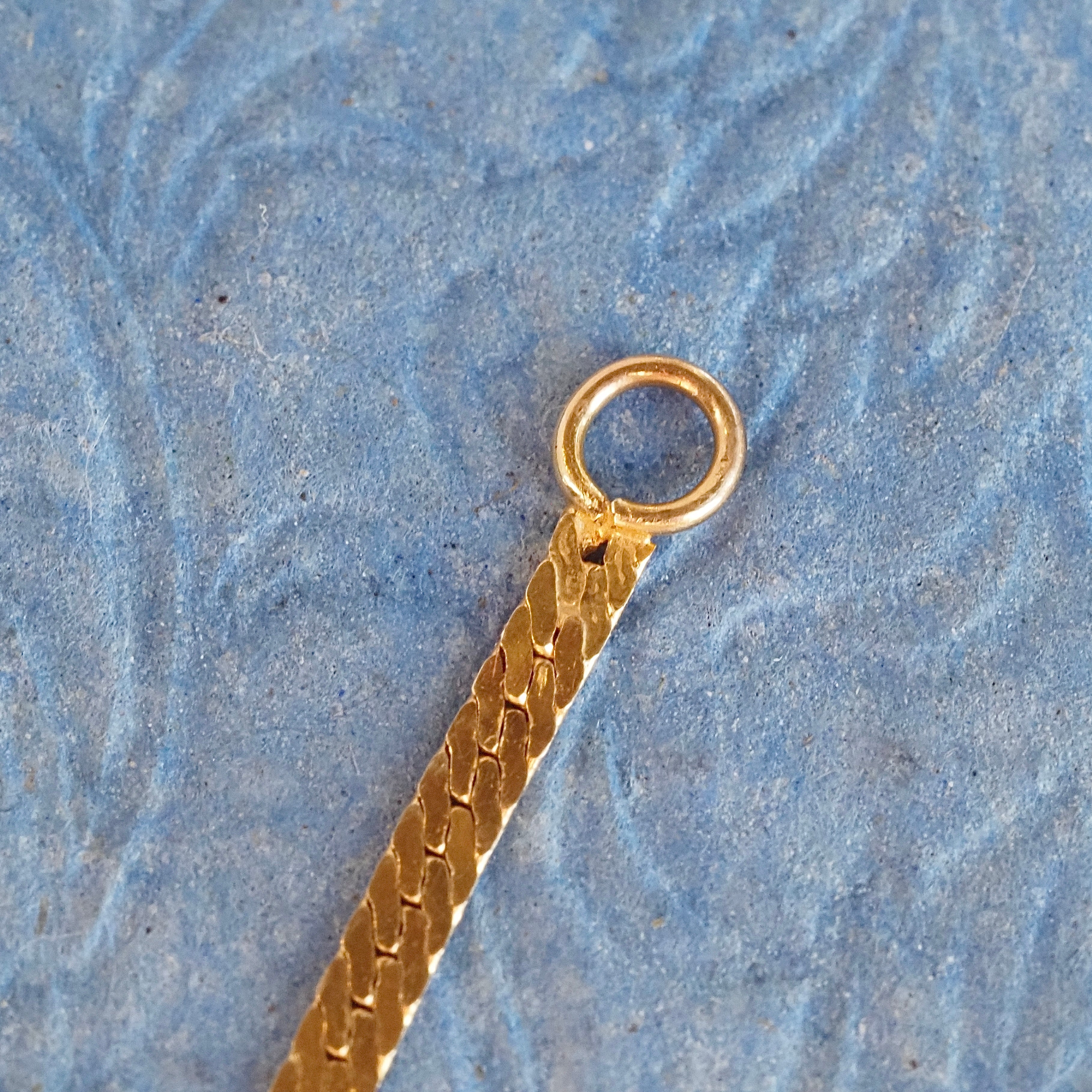 Vintage Herringbone 14k Gold Bracelet