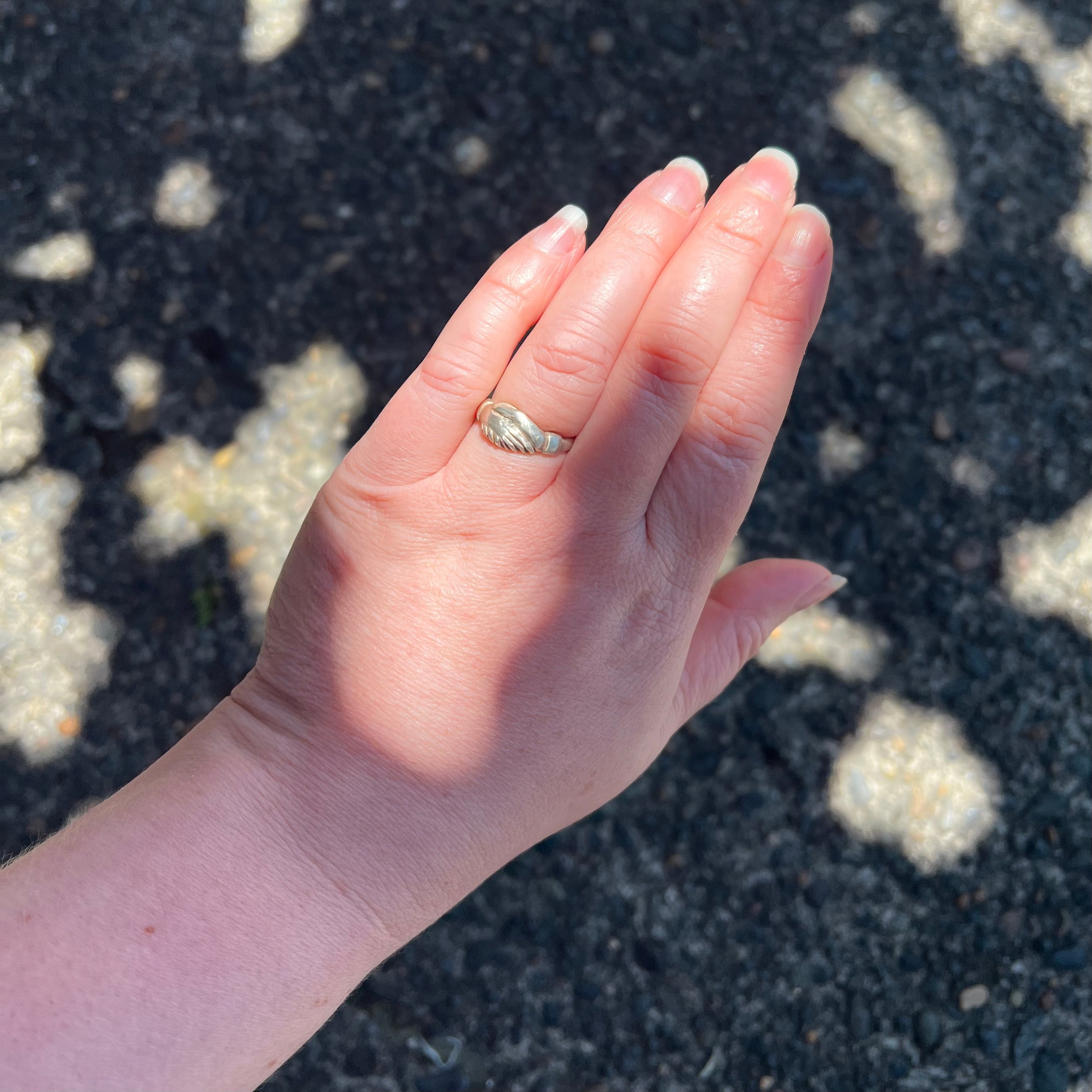Vintage Sterling Silver Fede Ring