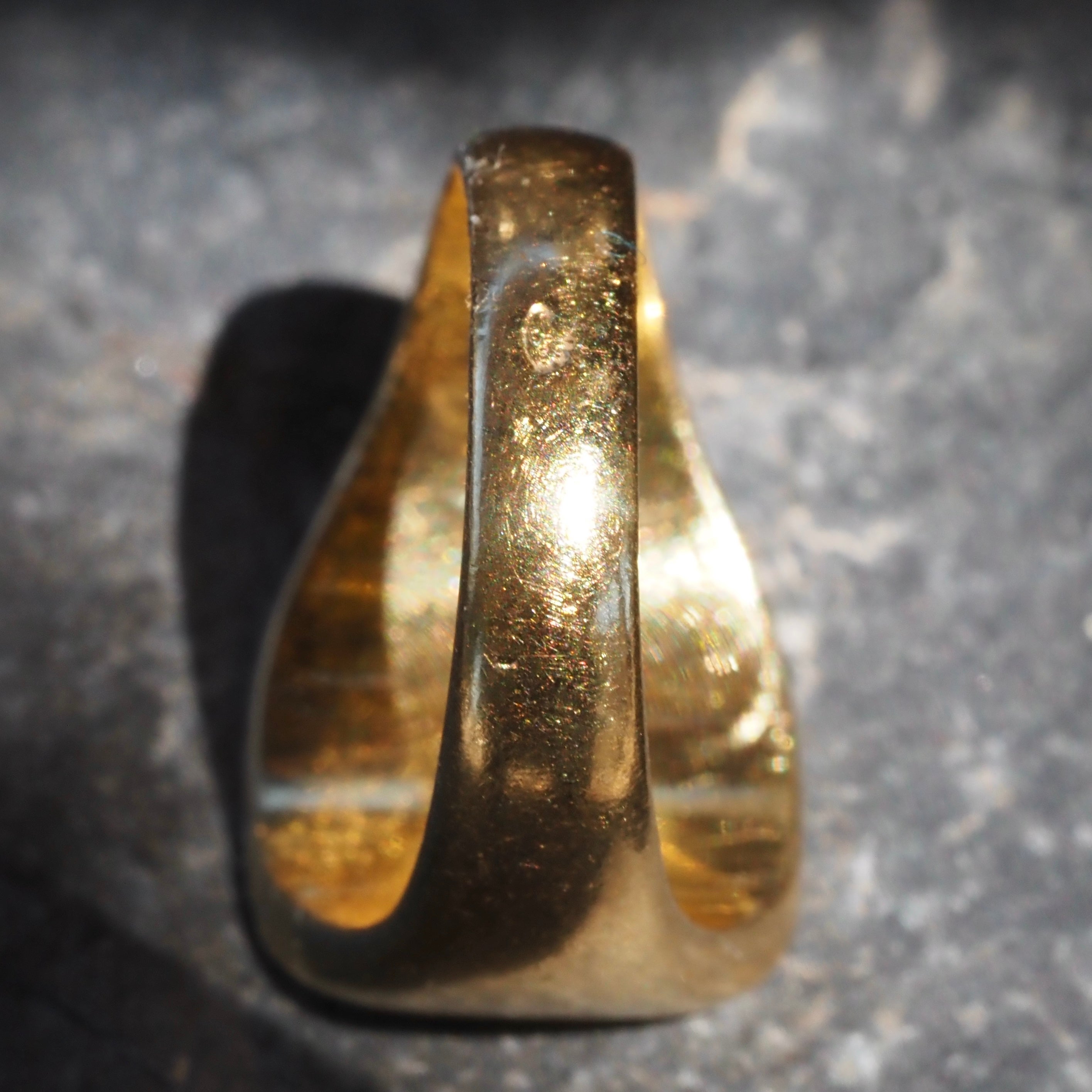 Vintage French 18K Gold Dog Signet Ring