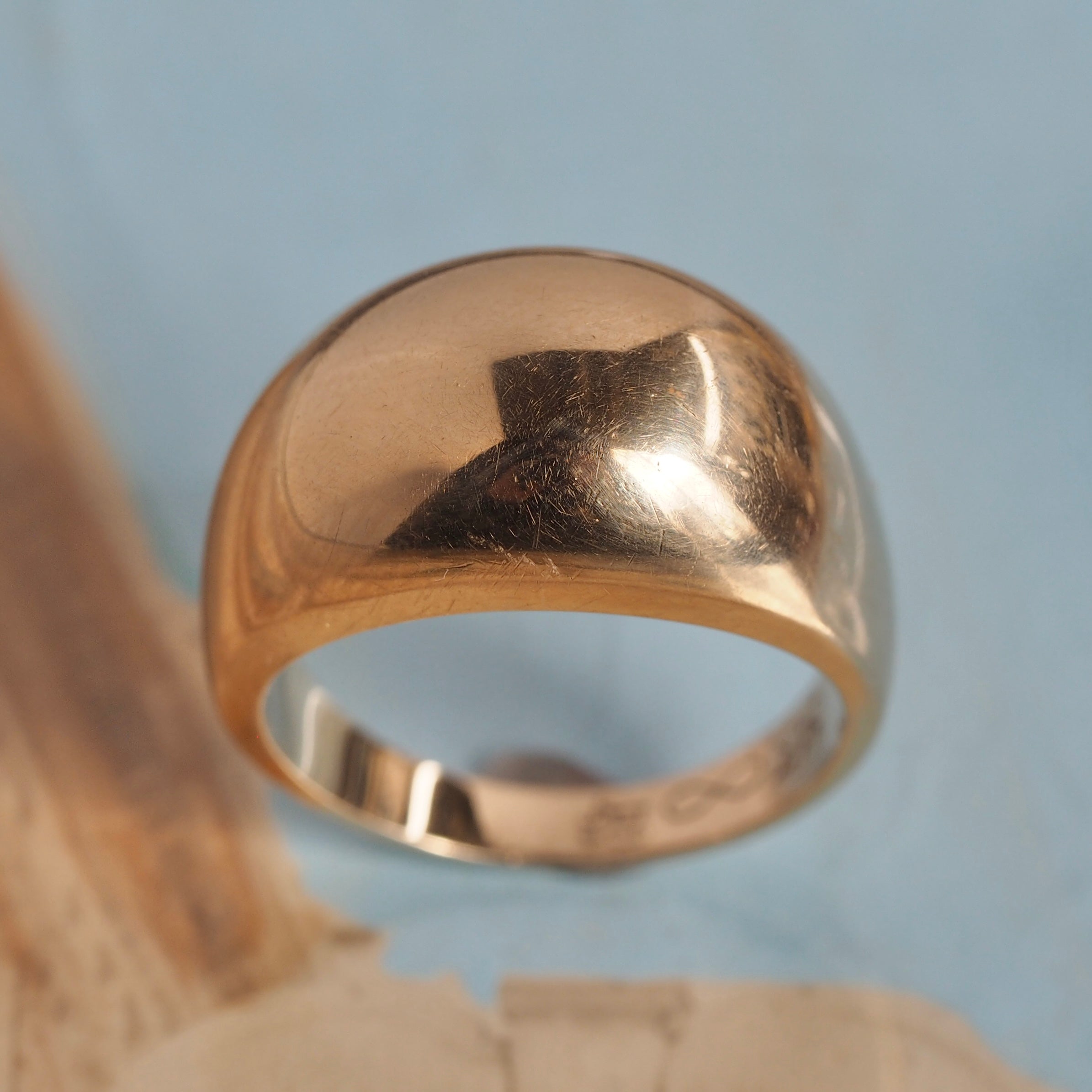Vintage 14k Gold Dome Ring