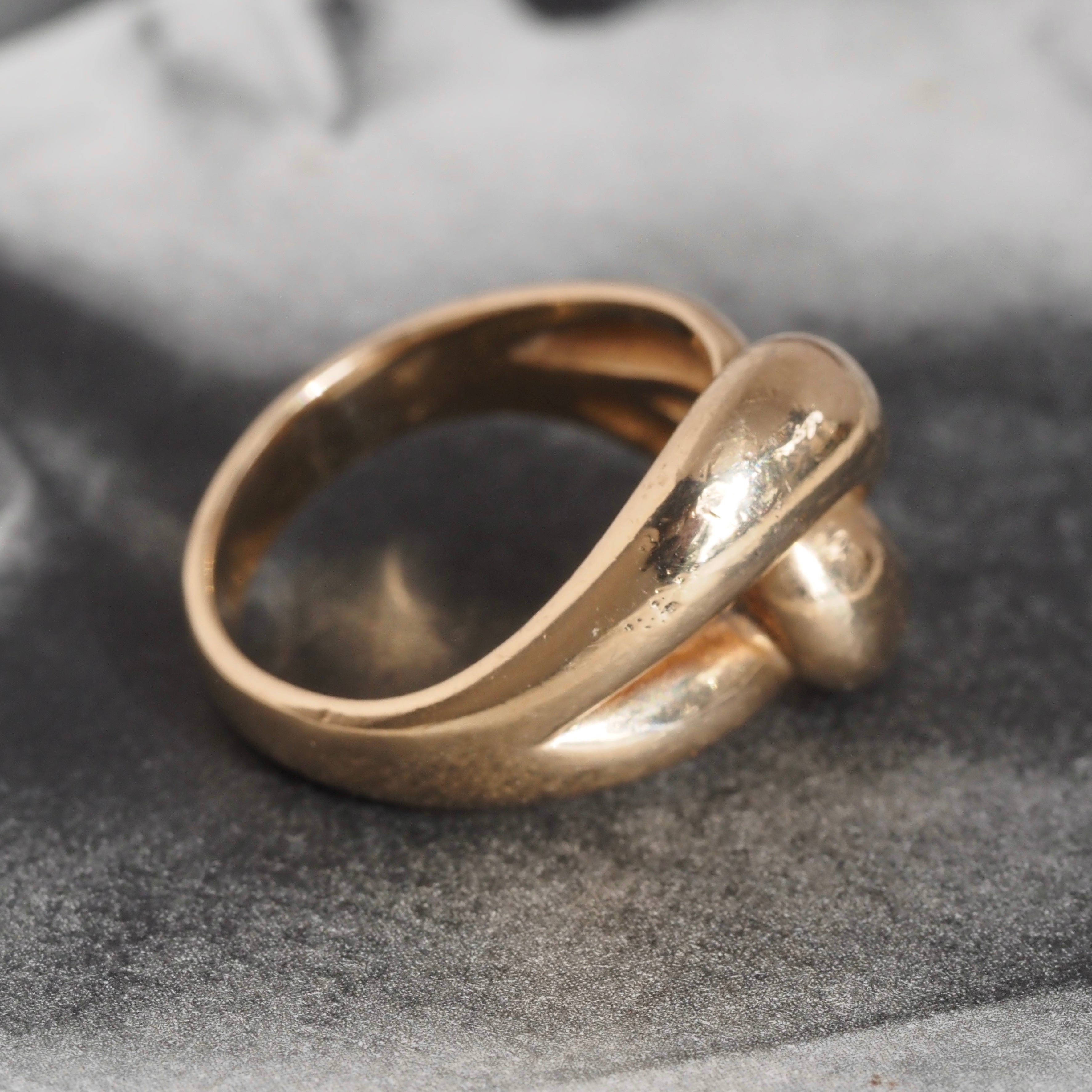 Vintage James Avery 14k Gold Large Knot Ring