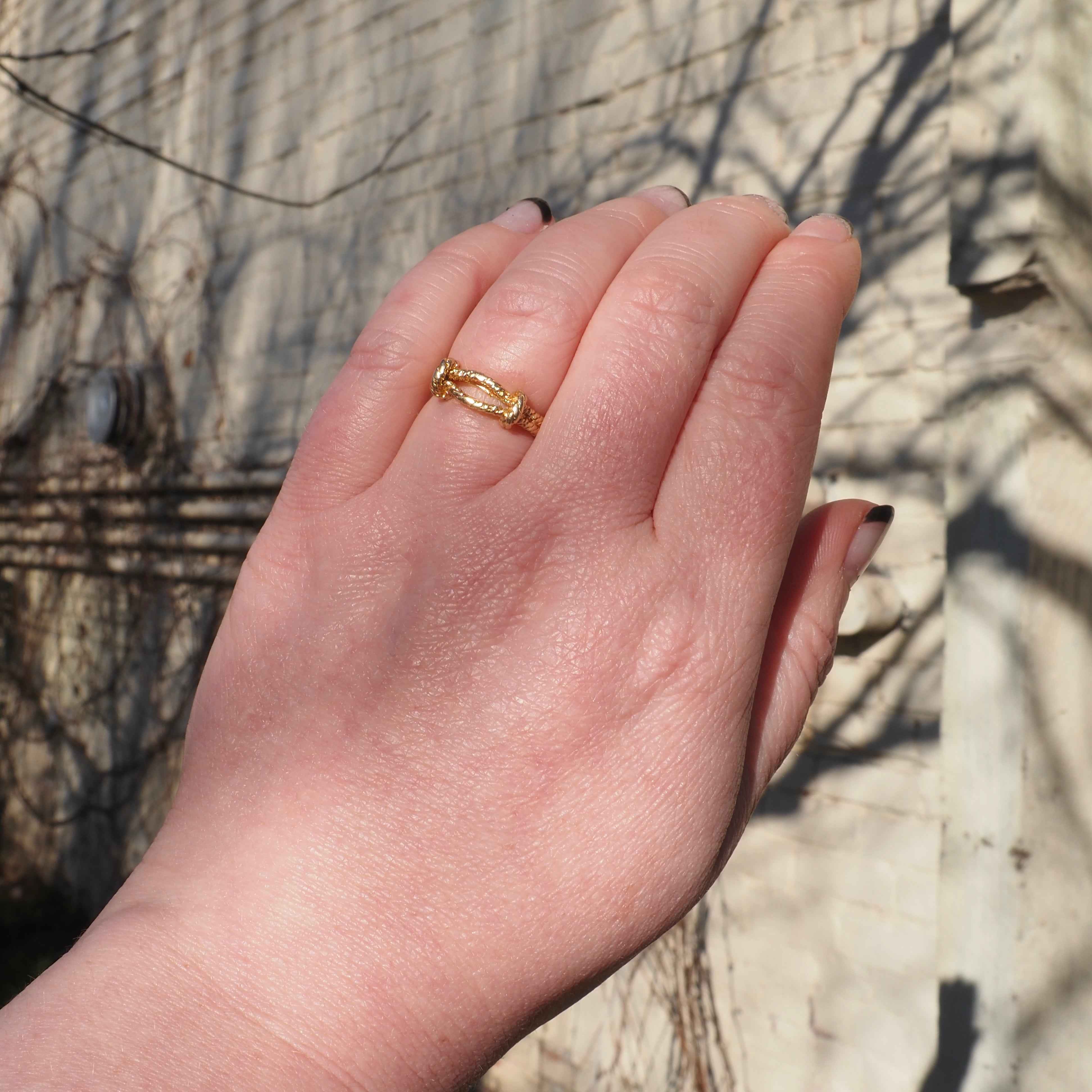 Vintage Twisted Rope 14k Gold Ring