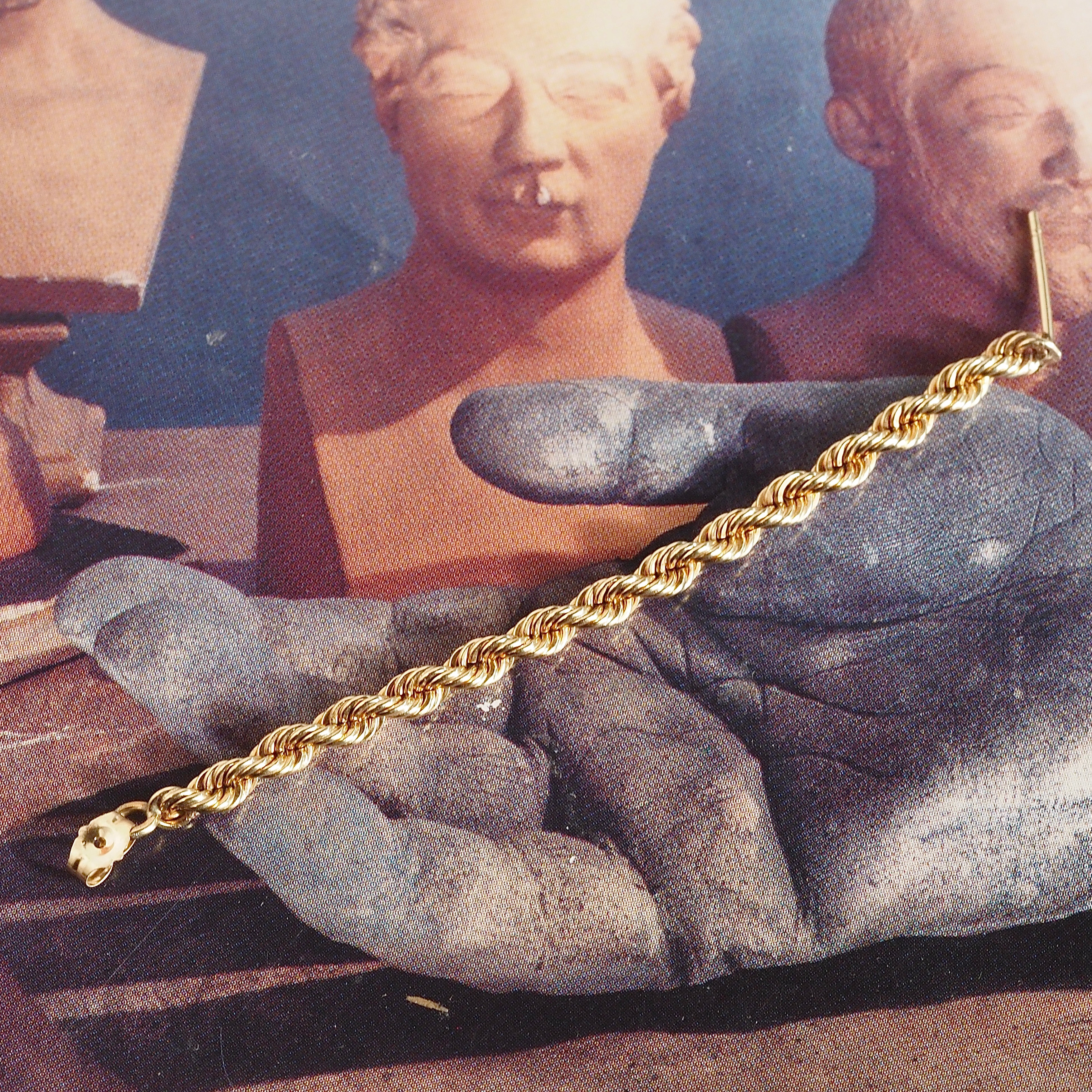 Chunky Rope 14k Gold Earrings