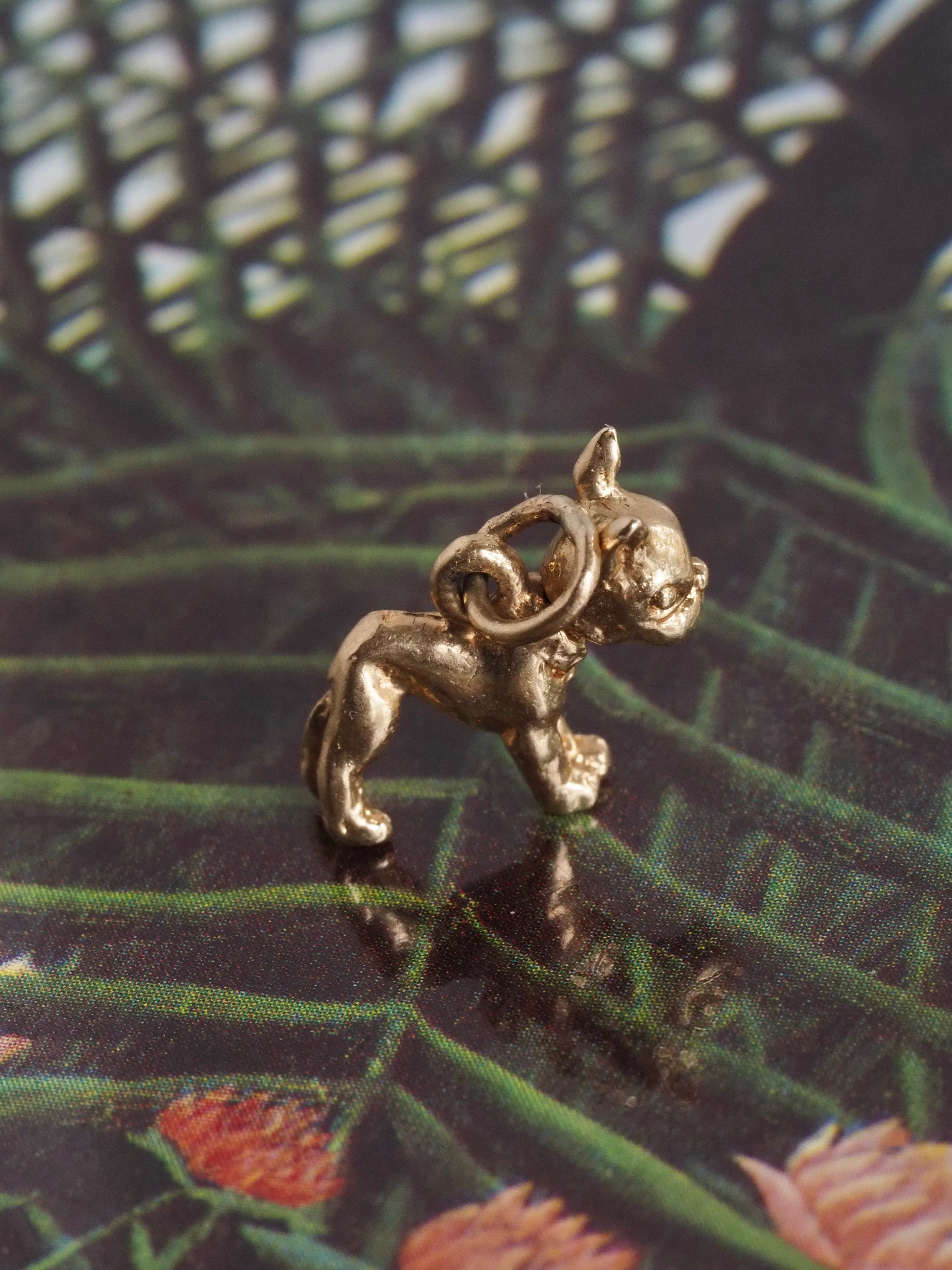 Vintage 14k Gold Boxer Charm