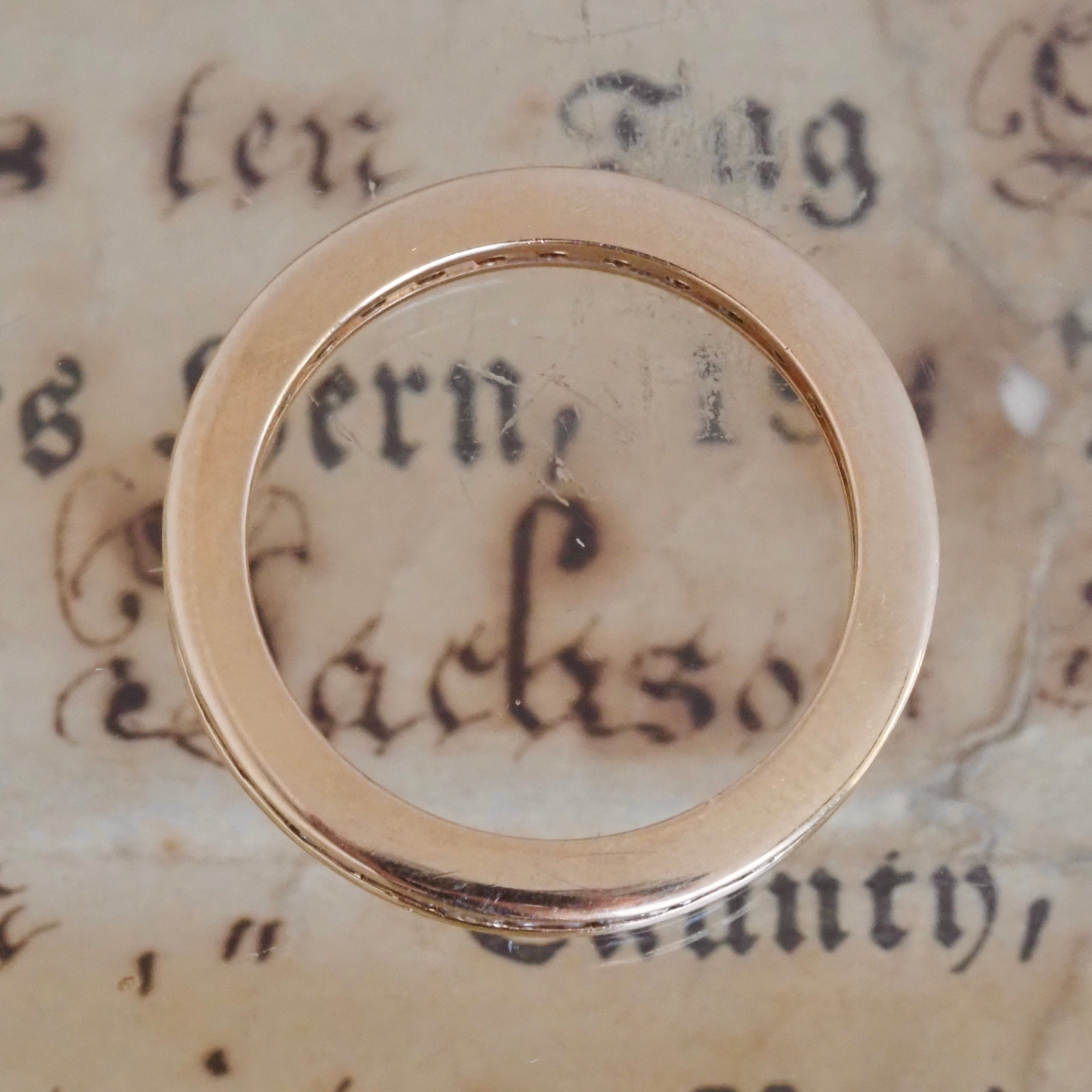 Step Cut Diamond Eternity 14k Gold Ring