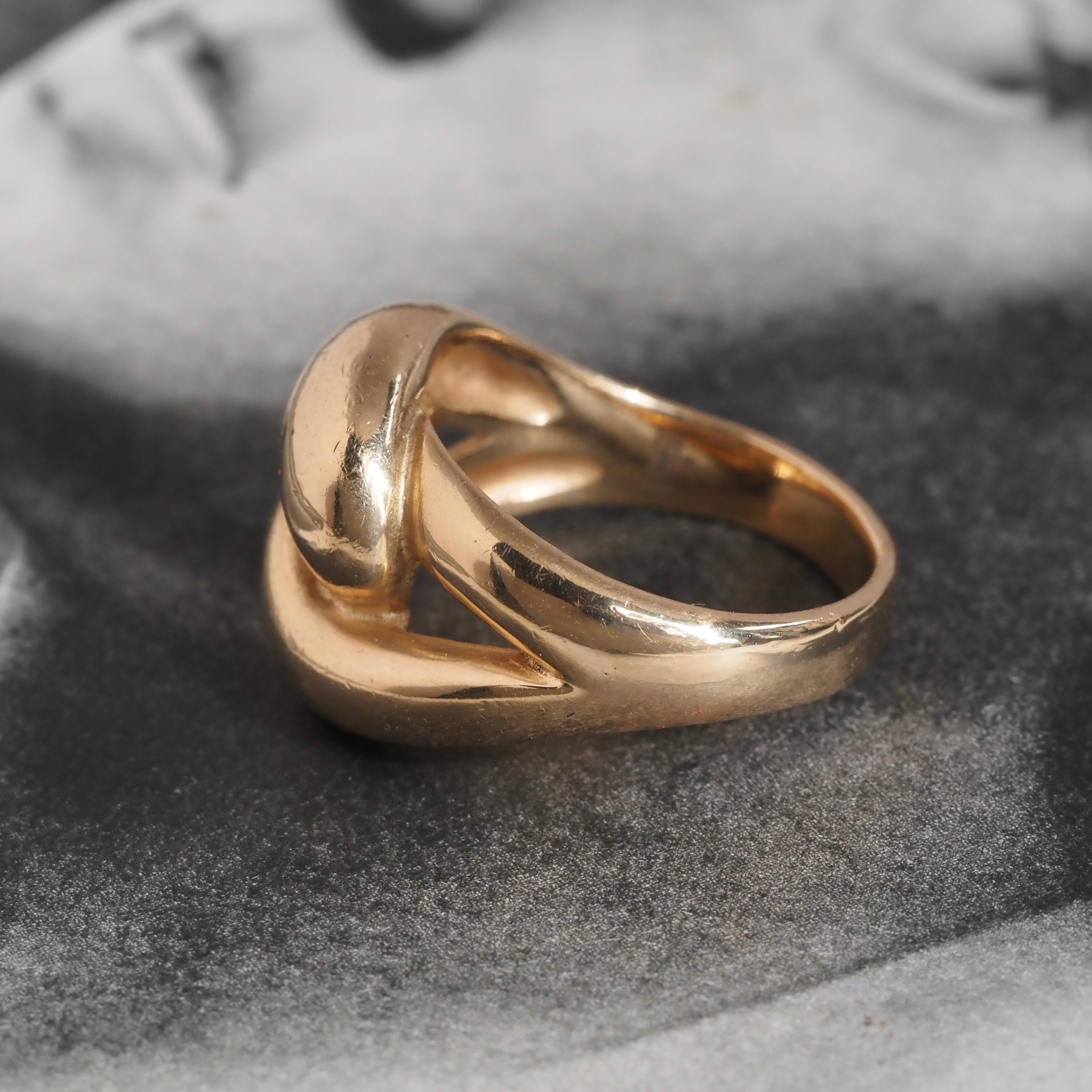 Vintage James Avery 14k Gold Large Knot Ring