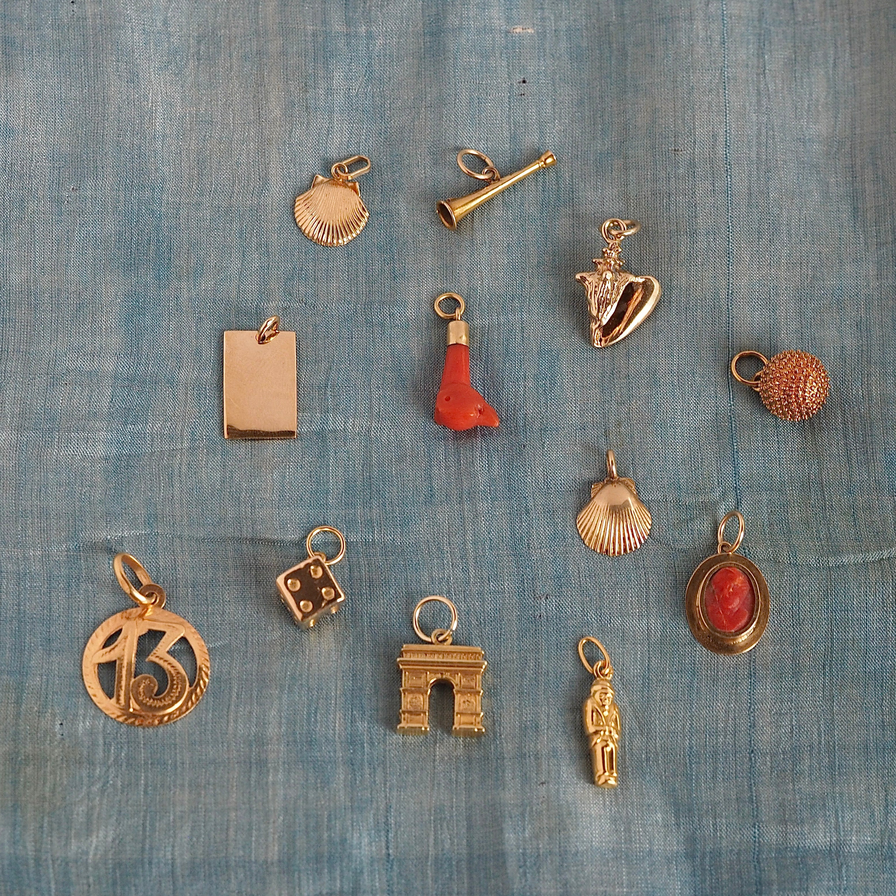 Antique and Vintage Gold Charms