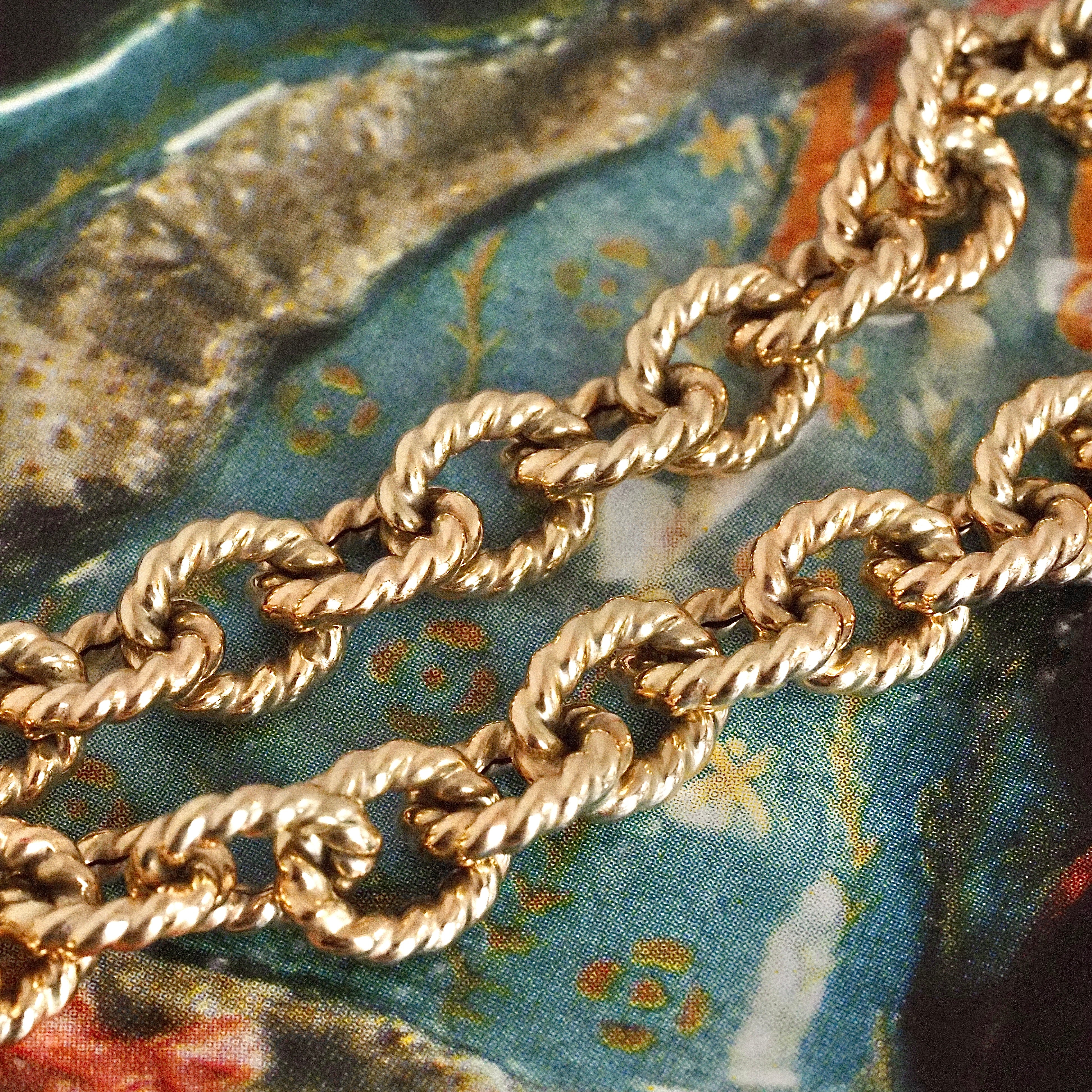 Vintage Italian 14k Gold Milor Rope Bracelet