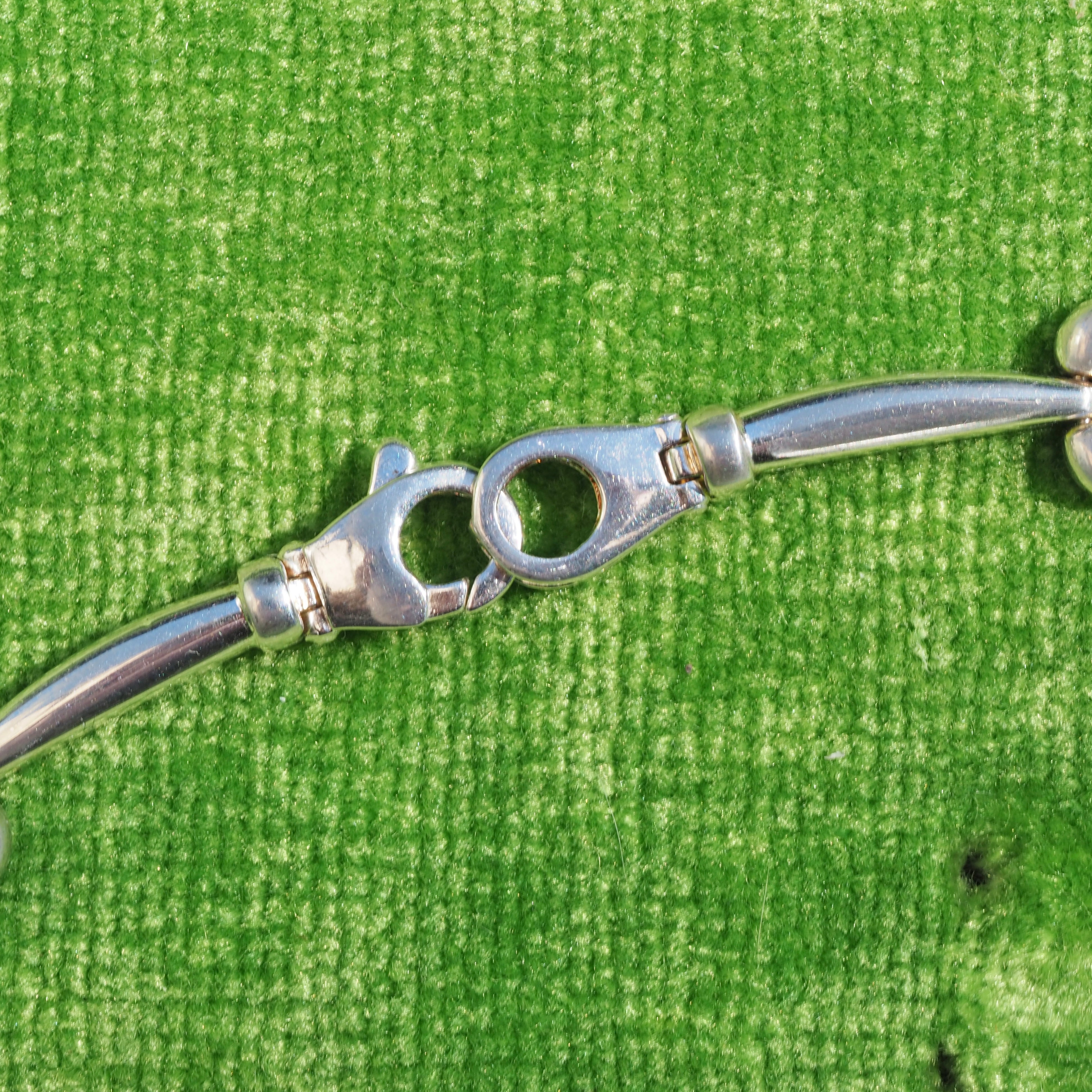Vintage Italian Sterling Silver Flower Necklace