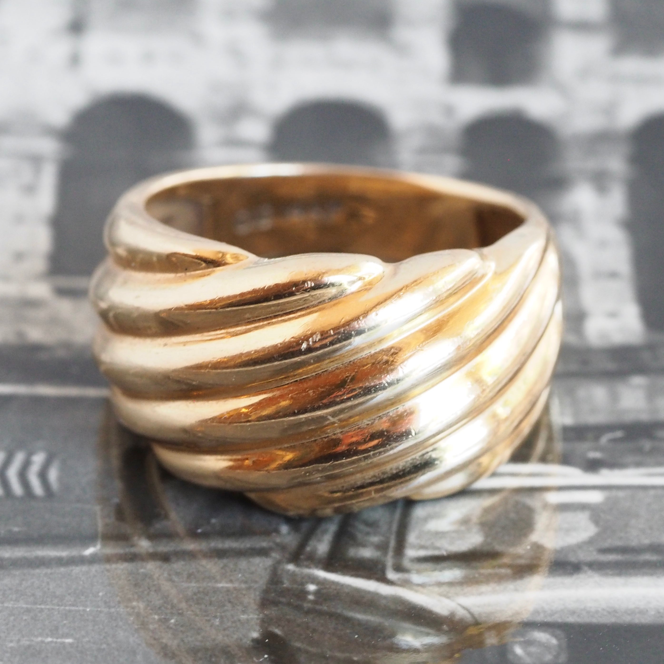 Vintage 14k Gold Shrimp Ring