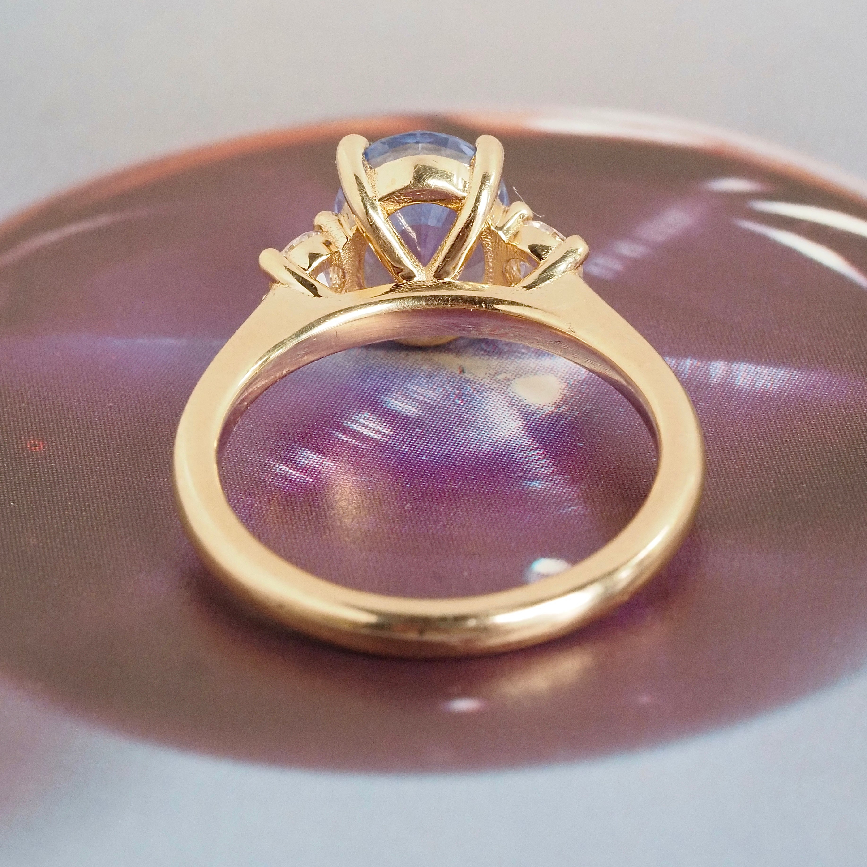 Vintage Sapphire and Diamond 14k Gold Ring