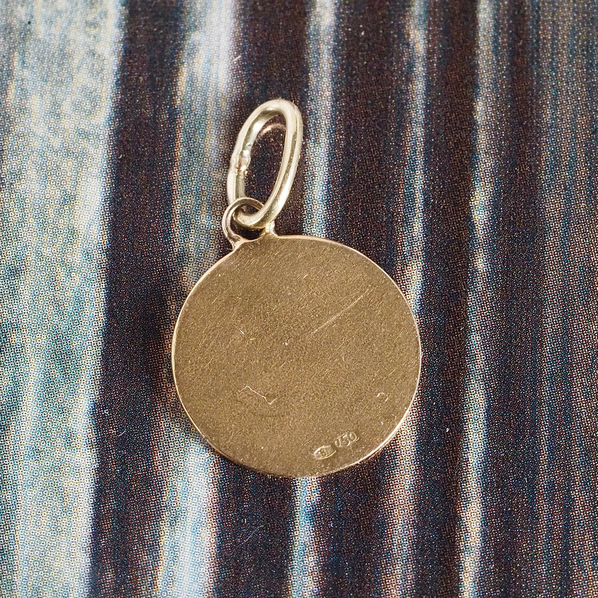 Vintage Italian Sagittarius Enamel and 18k Gold Charm