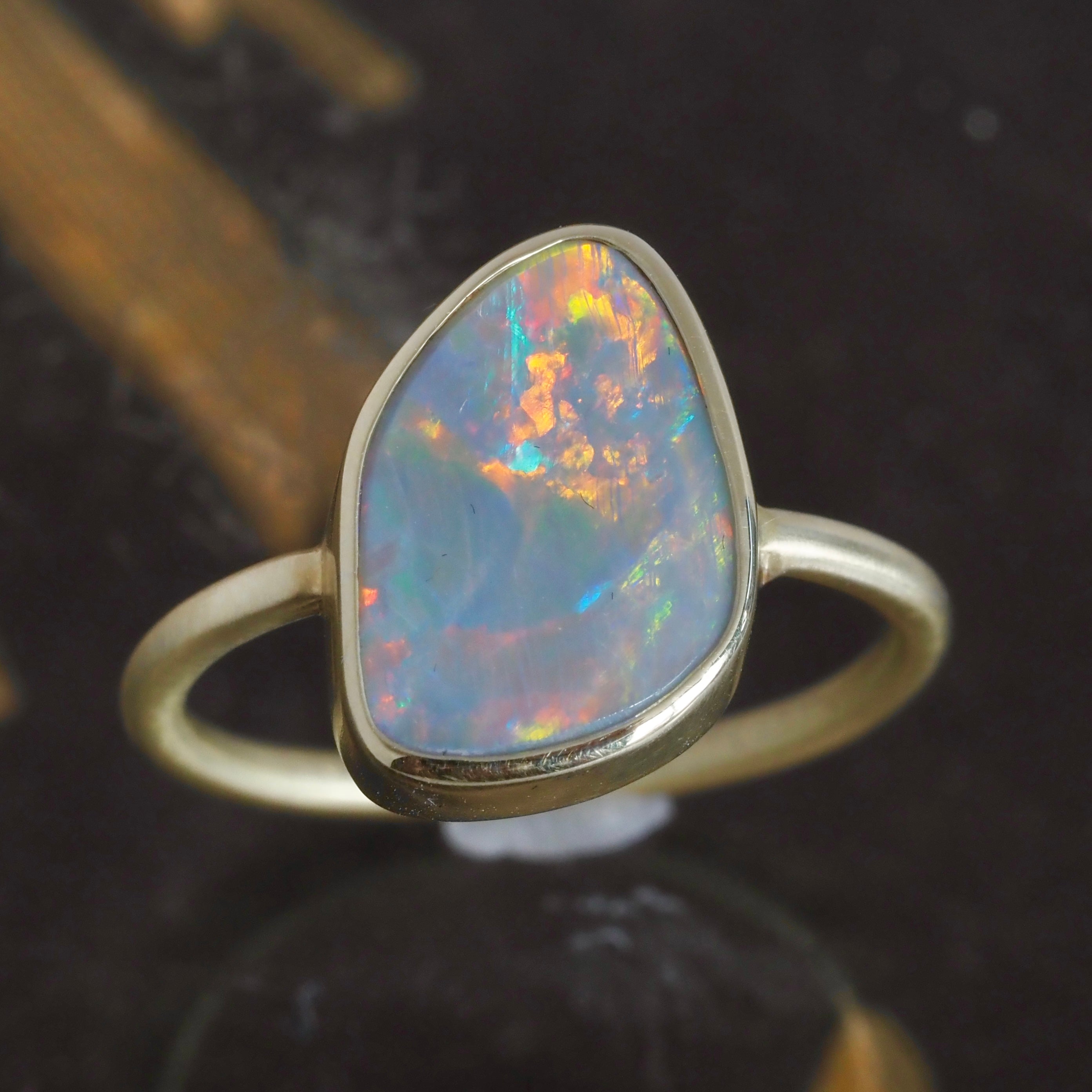 Opal 18k Gold Ring