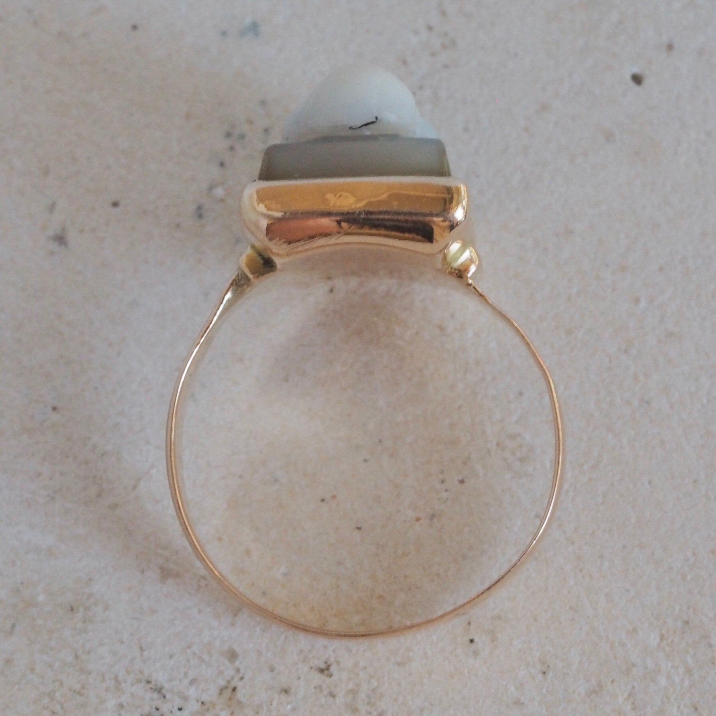 Antique Victorian 14k Gold Cameo Ring